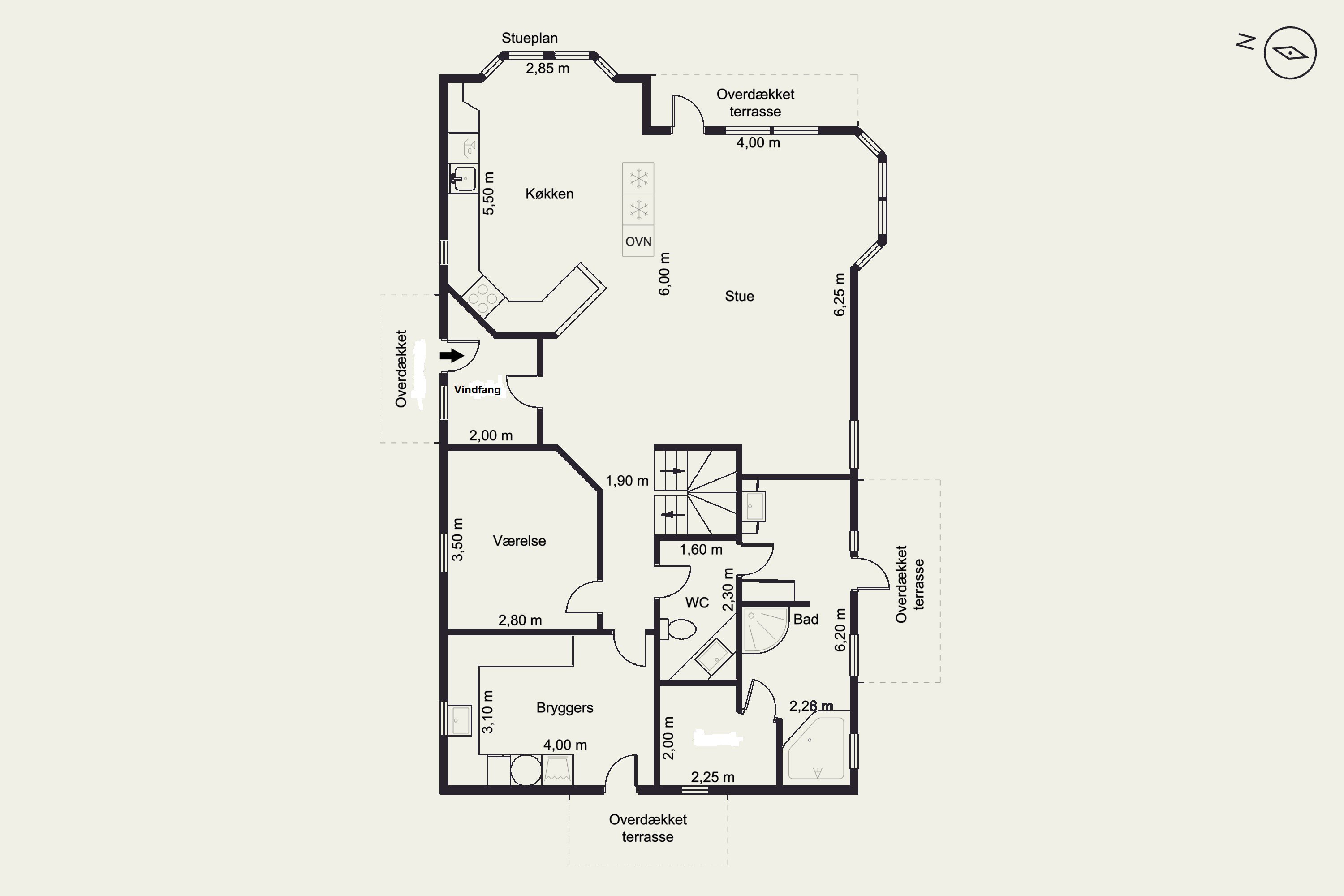 Plantegninger billede af Hans Buchs Vej 12, 9300 Sæby