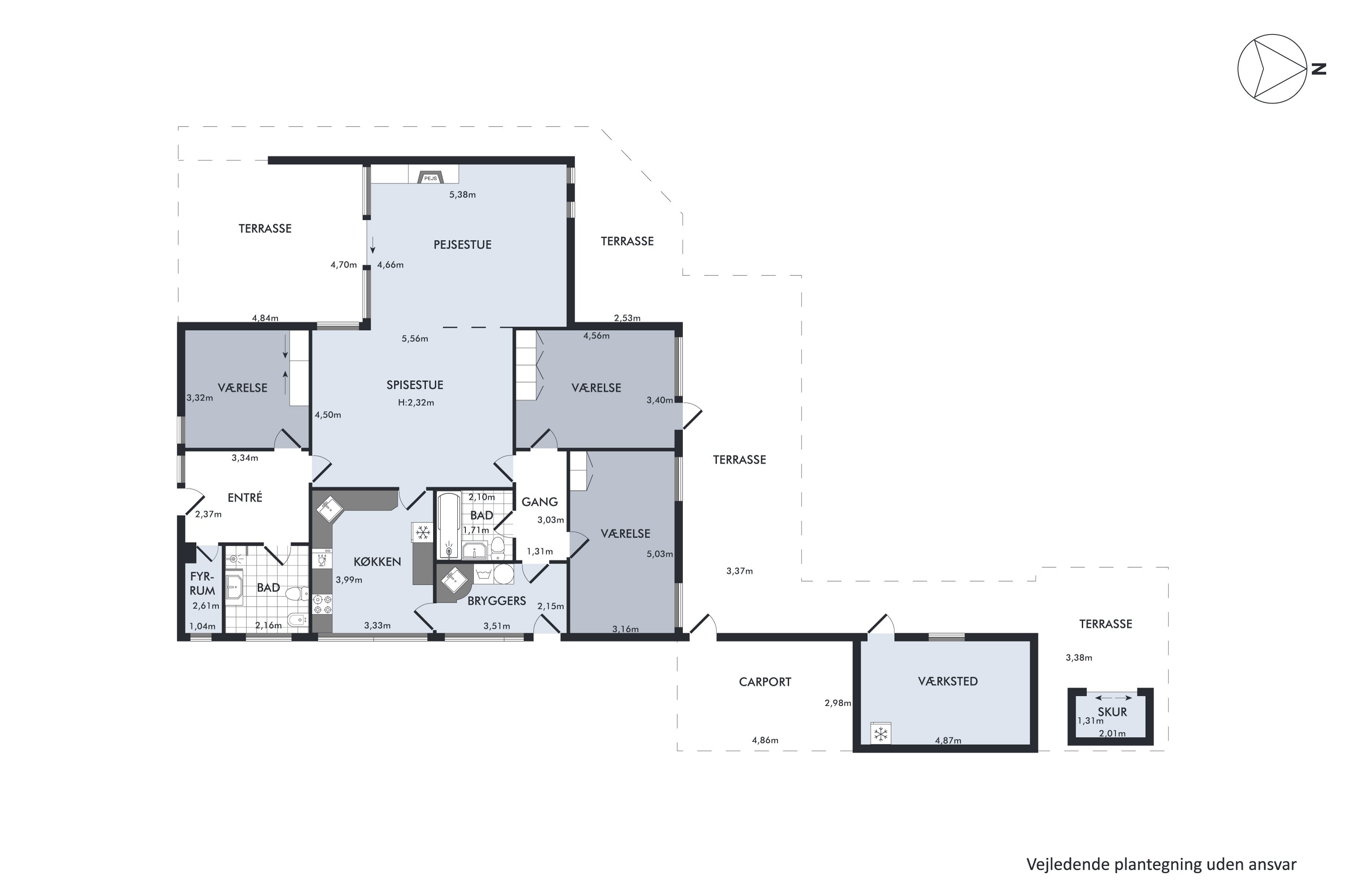 Plantegninger billede af Nørrebred 148, 2625 Vallensbæk