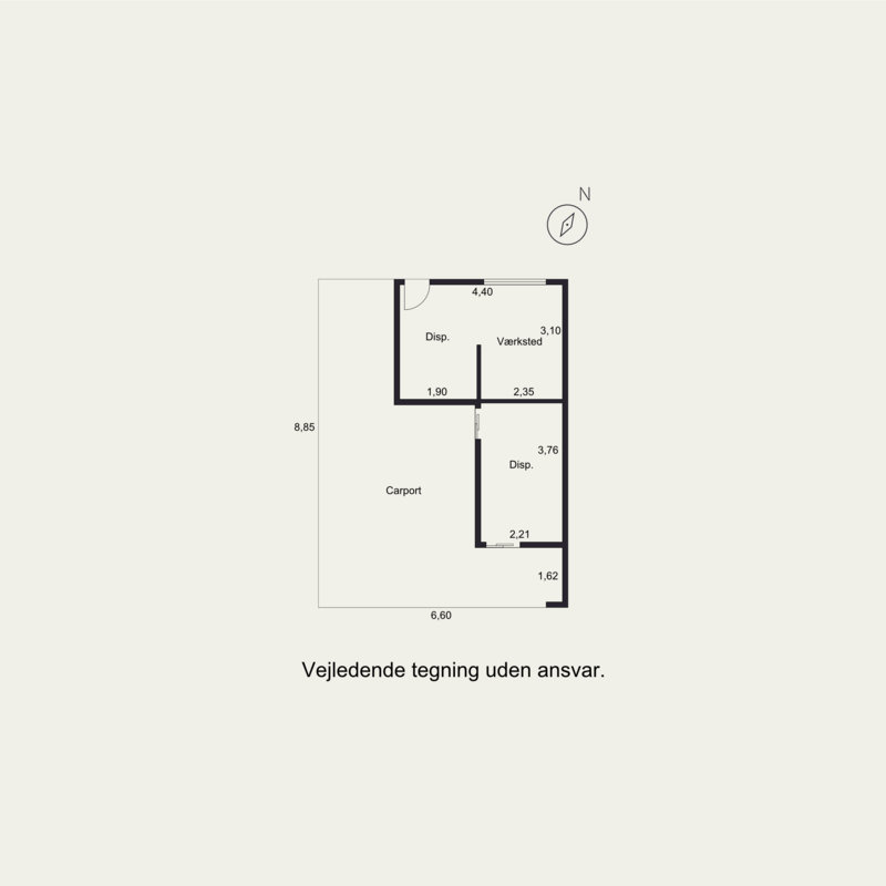 Plantegninger billede af Nyvej 5, Hou, 8300 Odder