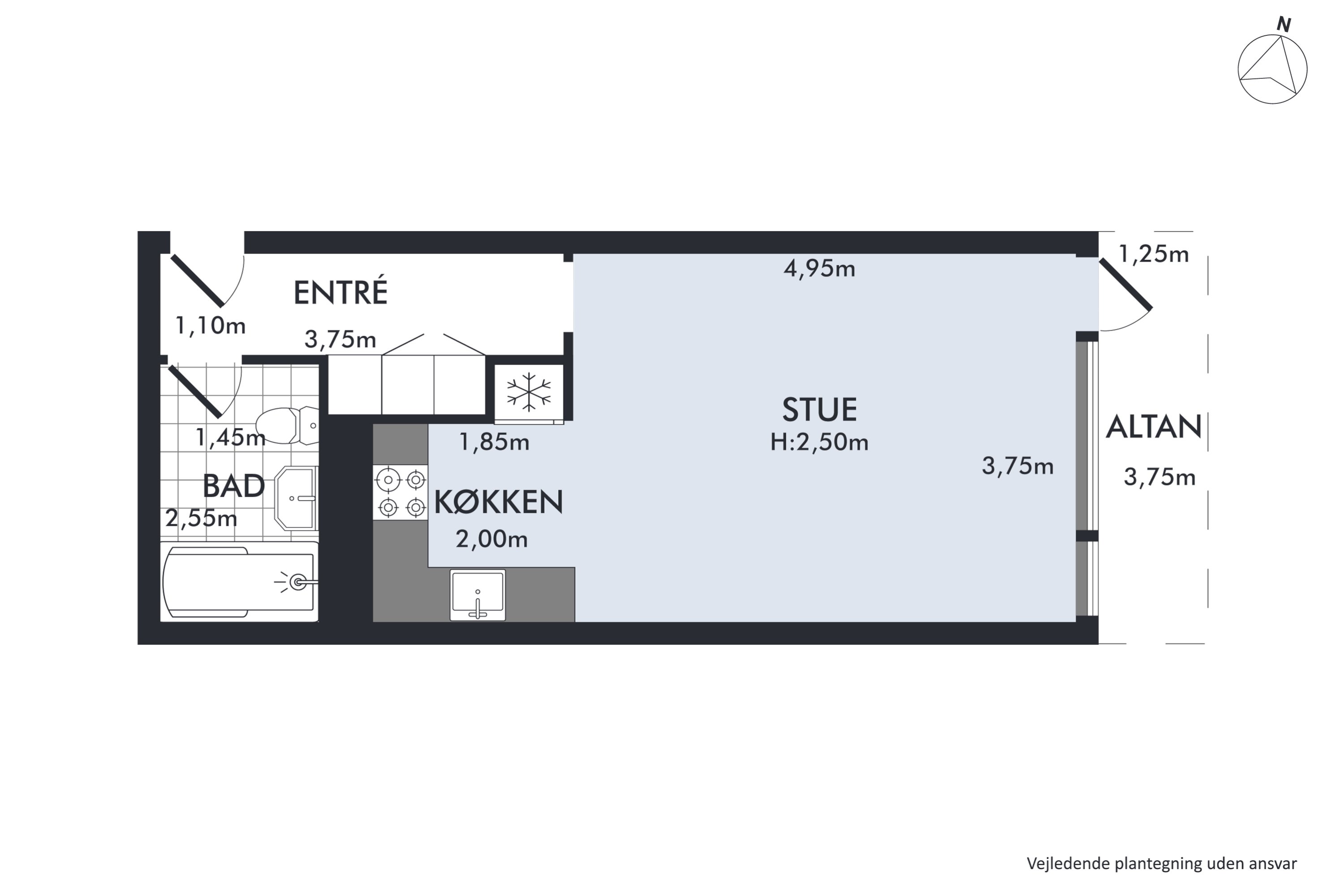 Plantegninger billede af Drejøgade 26F, 1. 102., 2100 København Ø
