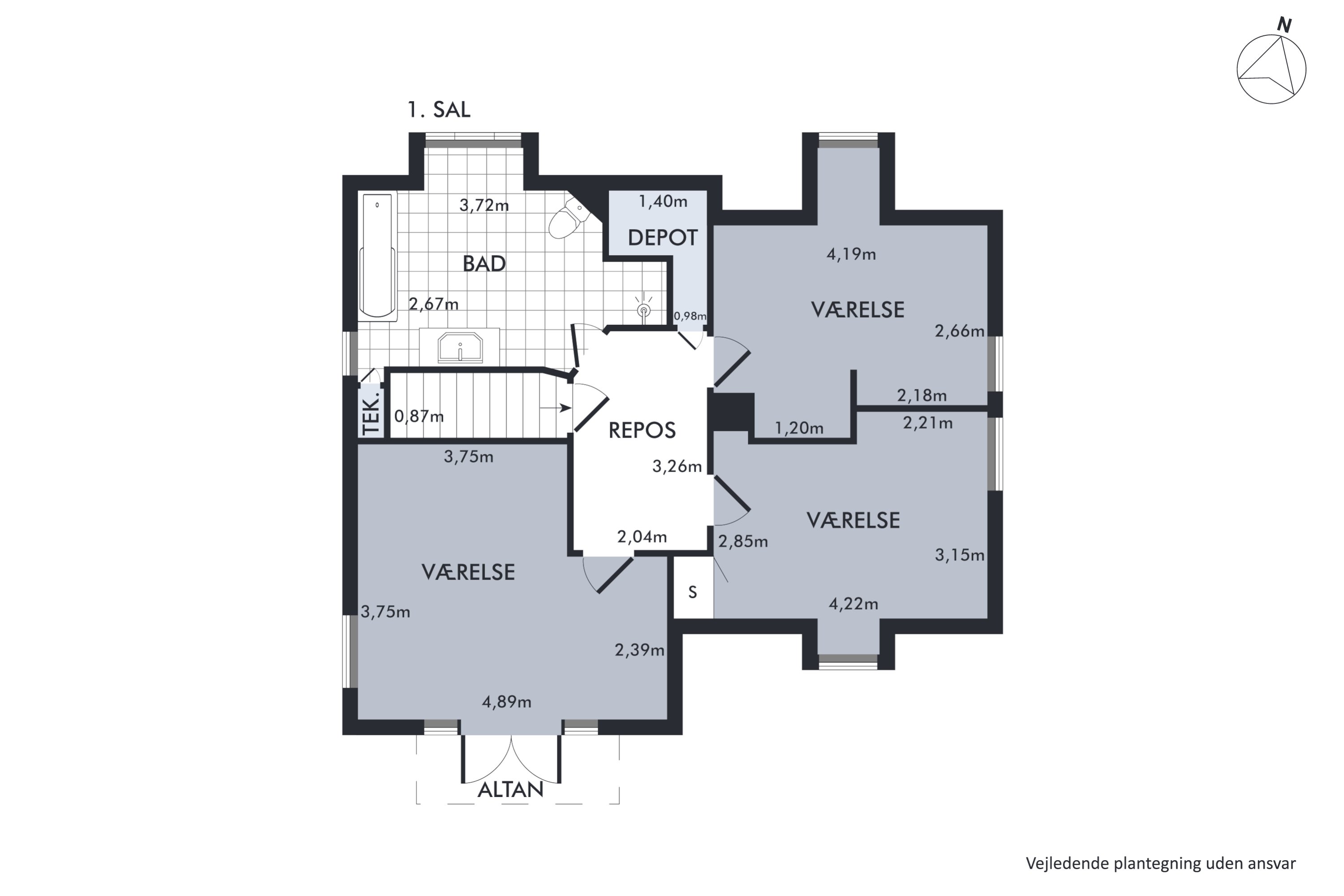 Plantegninger billede af Solsikkevej 19, 8930 Randers NØ