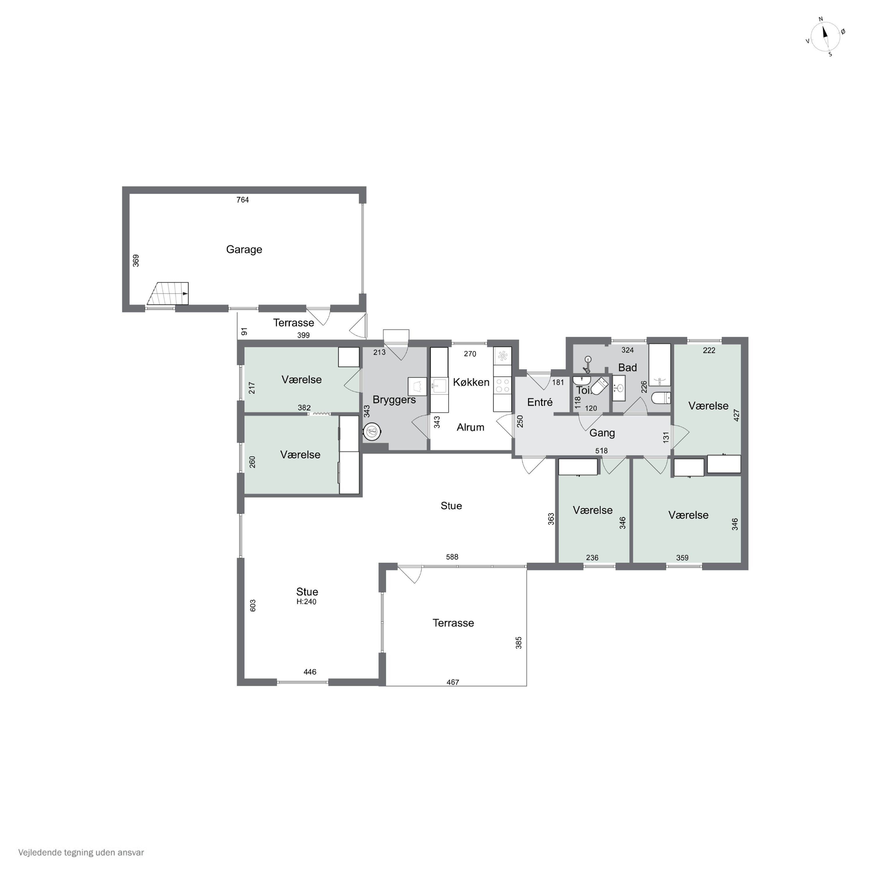 Plantegninger billede af Kærvej 6, Skuderløse, 4690 Haslev