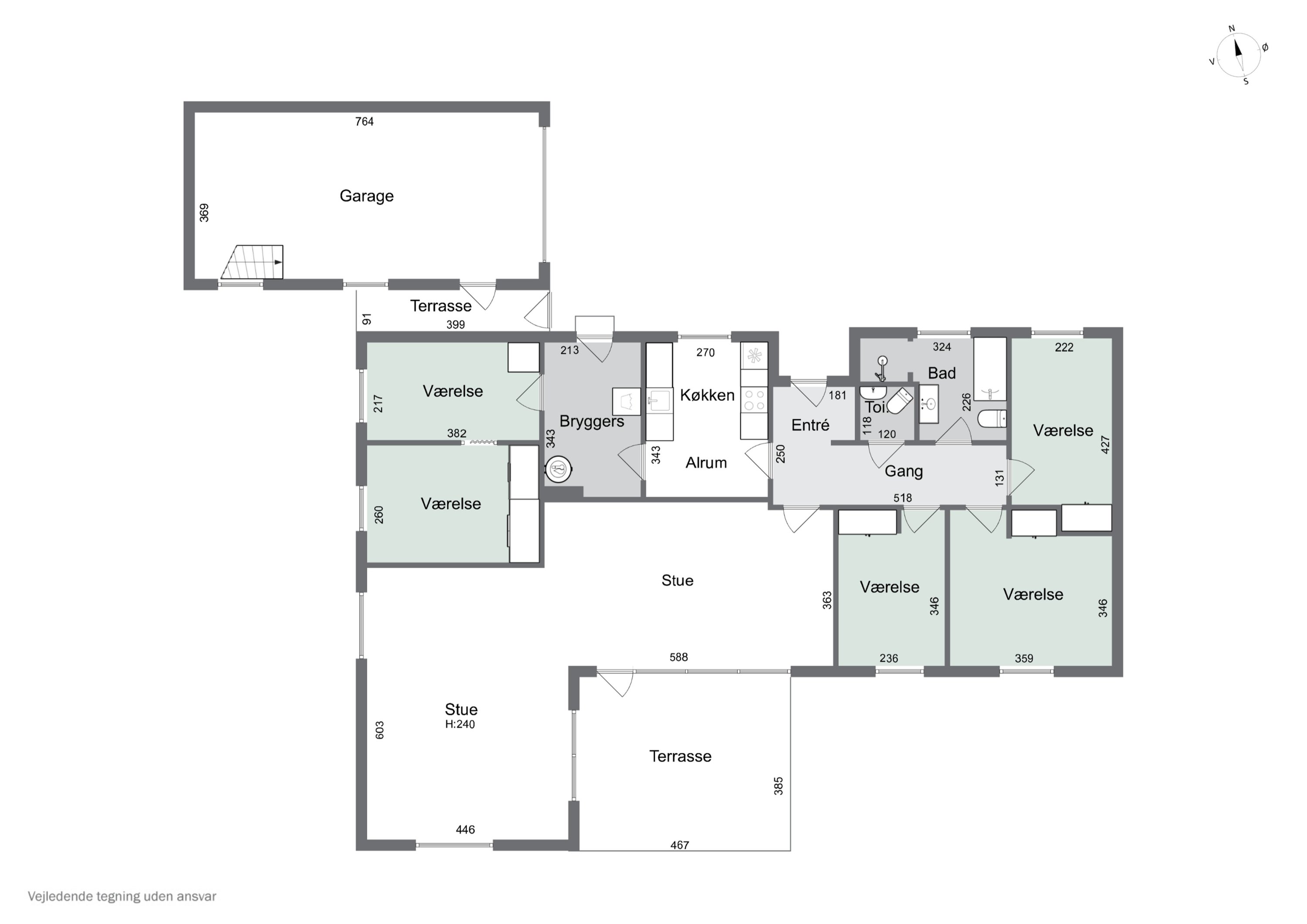 Plantegninger billede af Kærvej 6, Skuderløse, 4690 Haslev