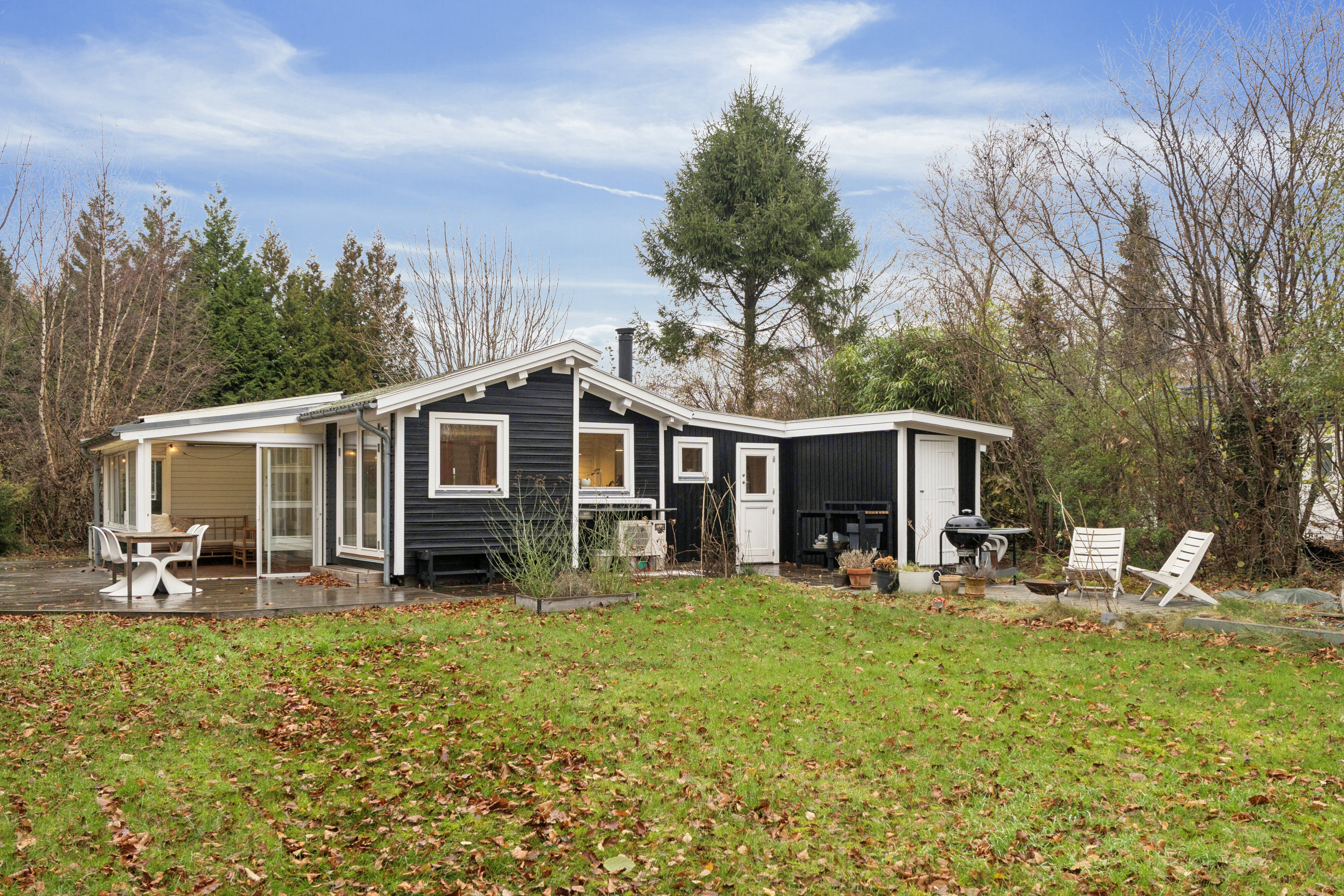 Fremhævet set fra haven billede i fuldskærmstilstand. Billede af Jens Hansensvej 9, 3360 Liseleje