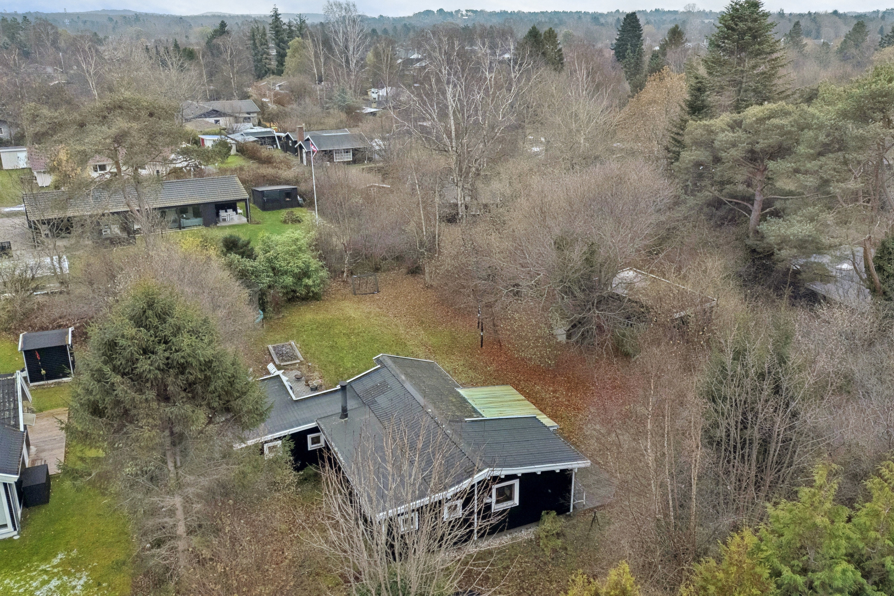 Fremhævet set fra oven billede i fuldskærmstilstand. Billede af Jens Hansensvej 9, 3360 Liseleje