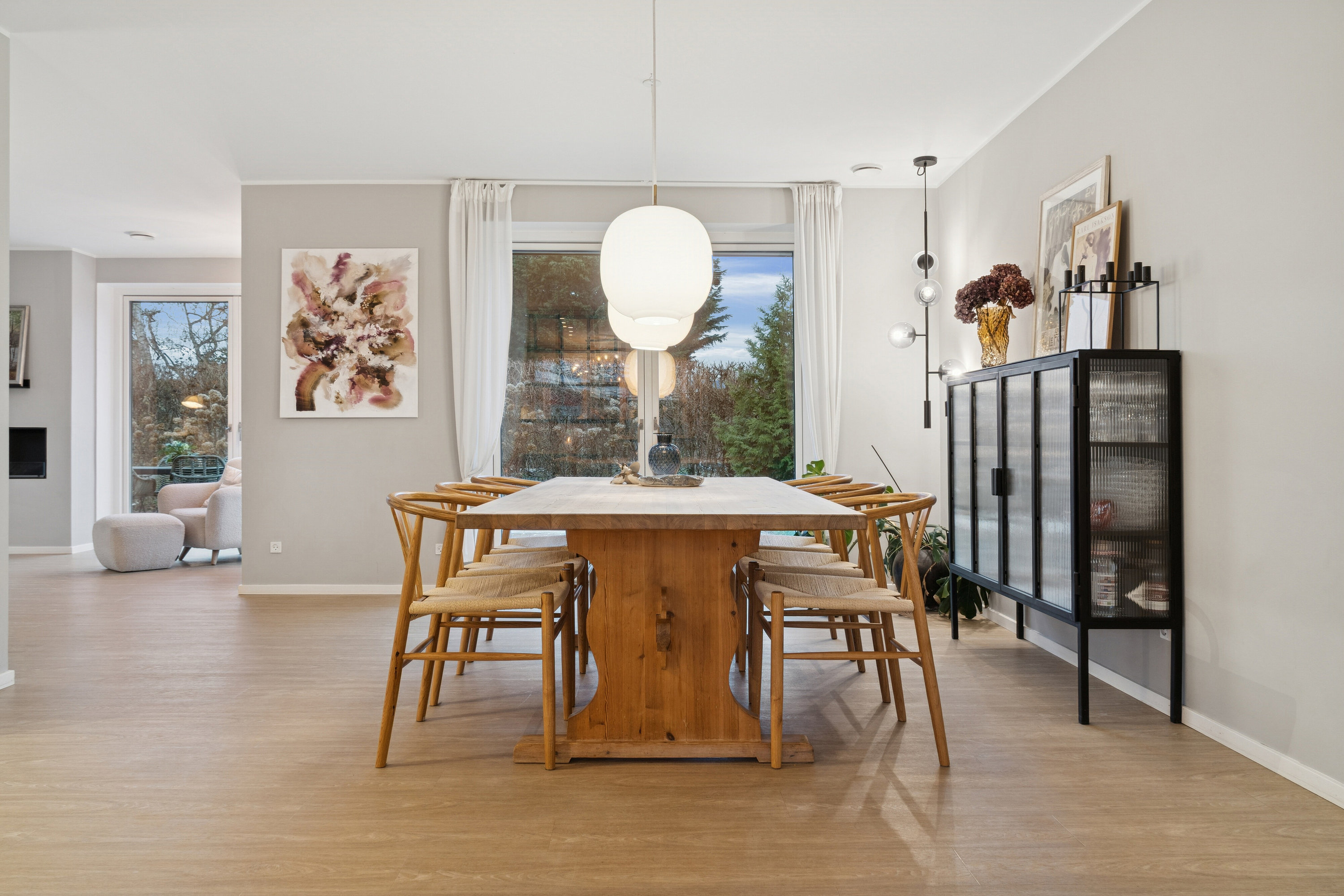 Fremhævet spisestue billede i fuldskærmstilstand. Billede af Sommervej 13, 4040 Jyllinge