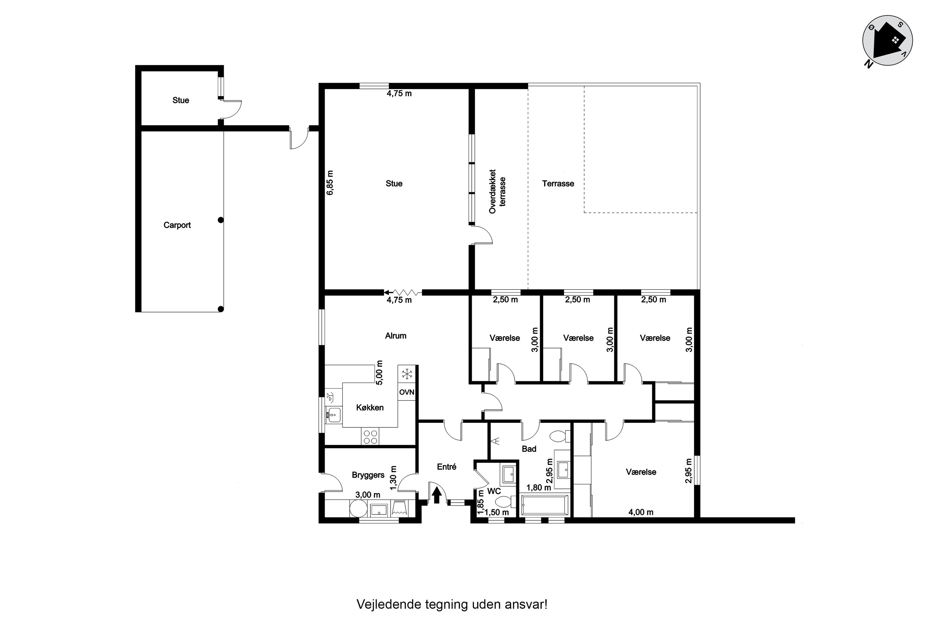 Plantegninger billede af Åbrinken 42, 6900 Skjern