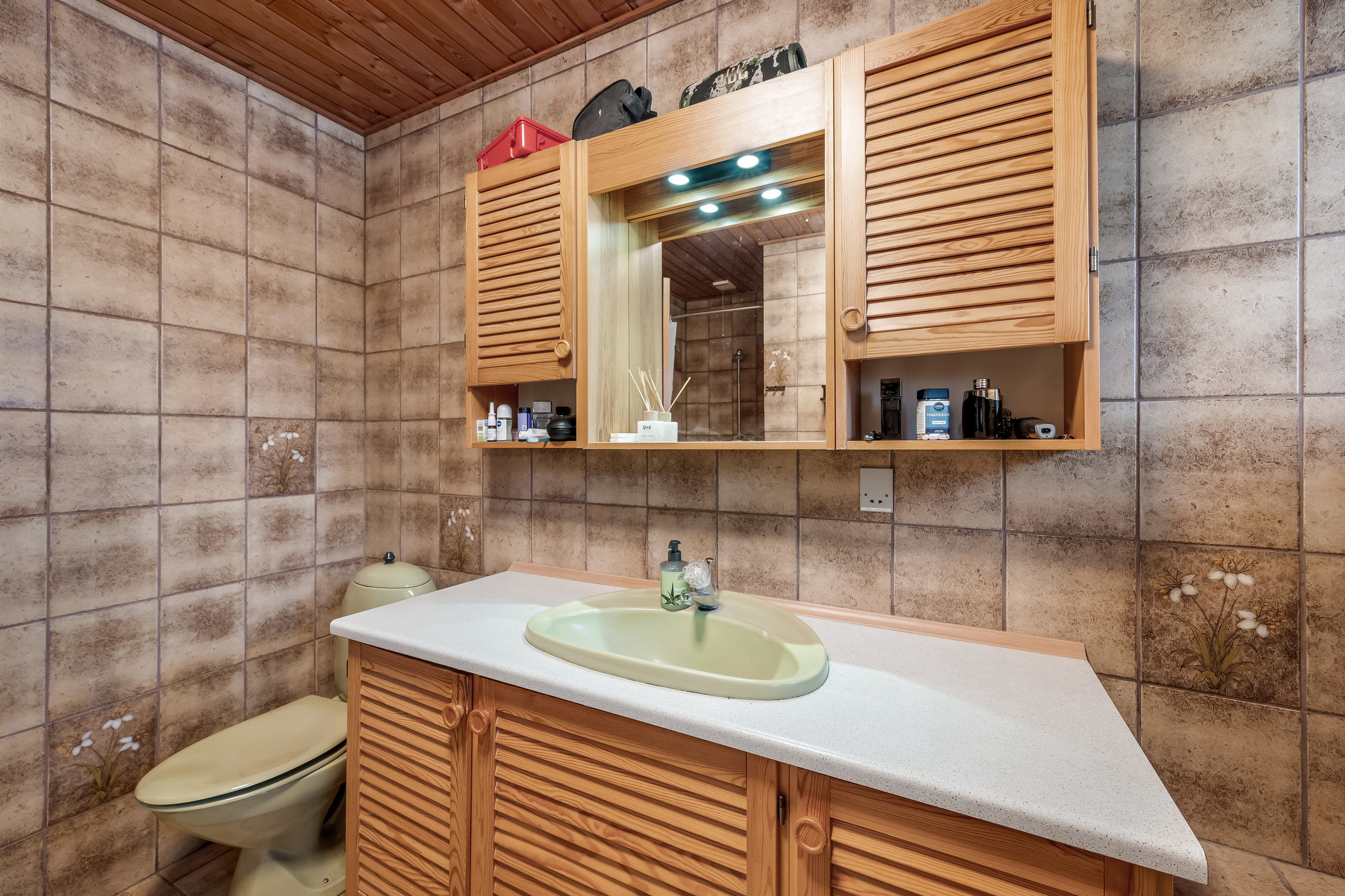 Fremhævet badeværelse billede i fuldskærmstilstand. Billede af Åbrinken 42, 6900 Skjern