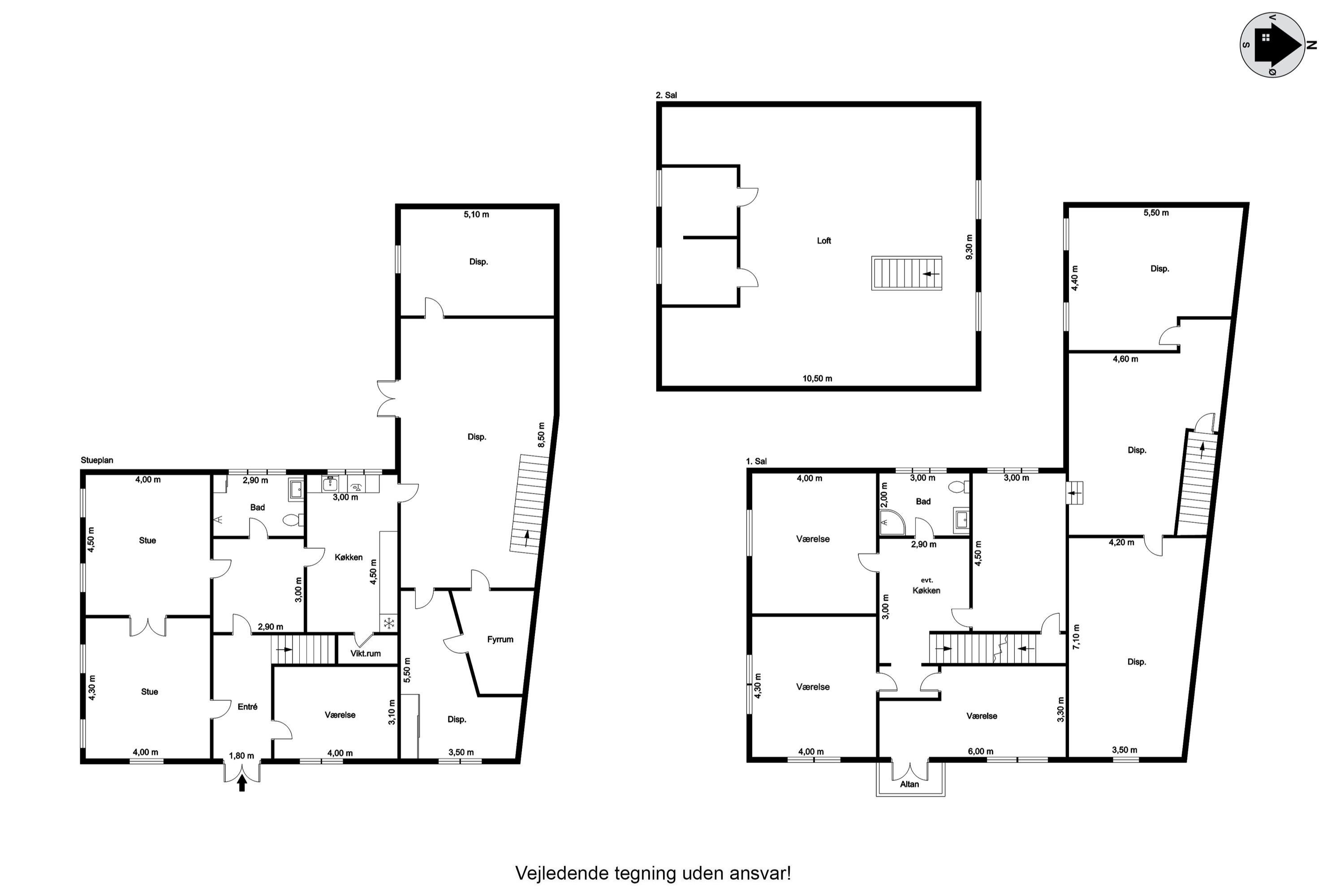 Plantegninger billede af Ballumvej 1, 6280 Højer