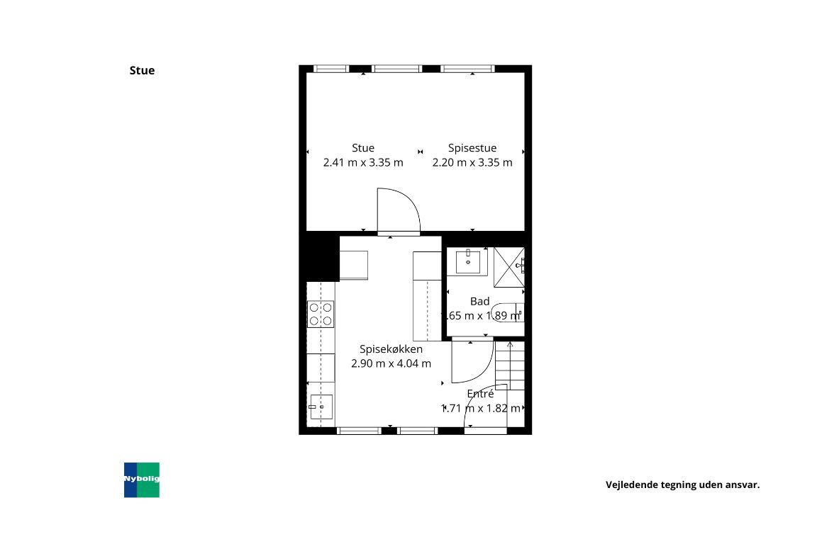 Plantegninger billede af Slagtergade 32, 1., 6100 Haderslev