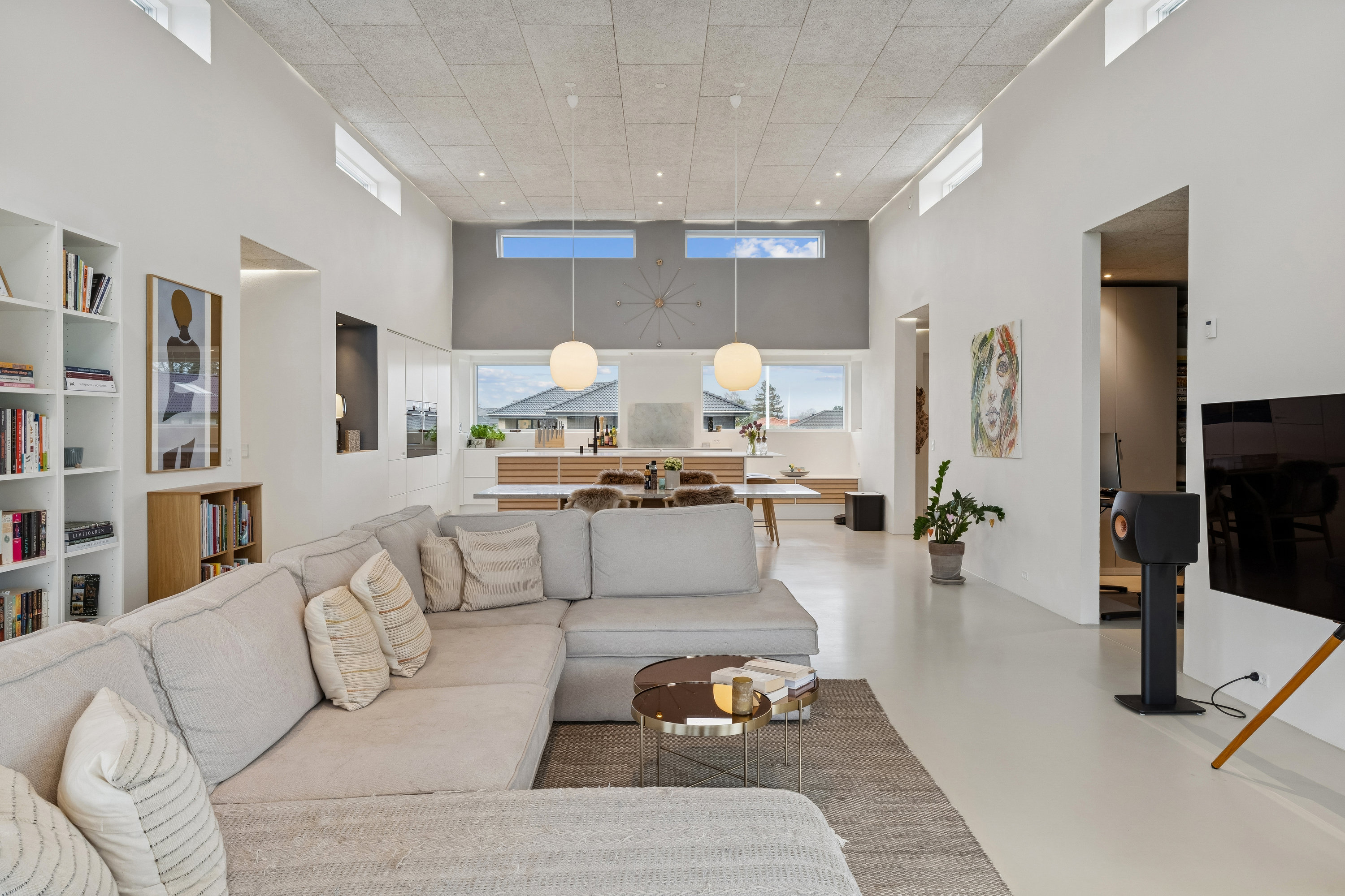 Fremhævet stue billede i fuldskærmstilstand. Billede af Råbjergvej 25, Sørup, 9530 Støvring