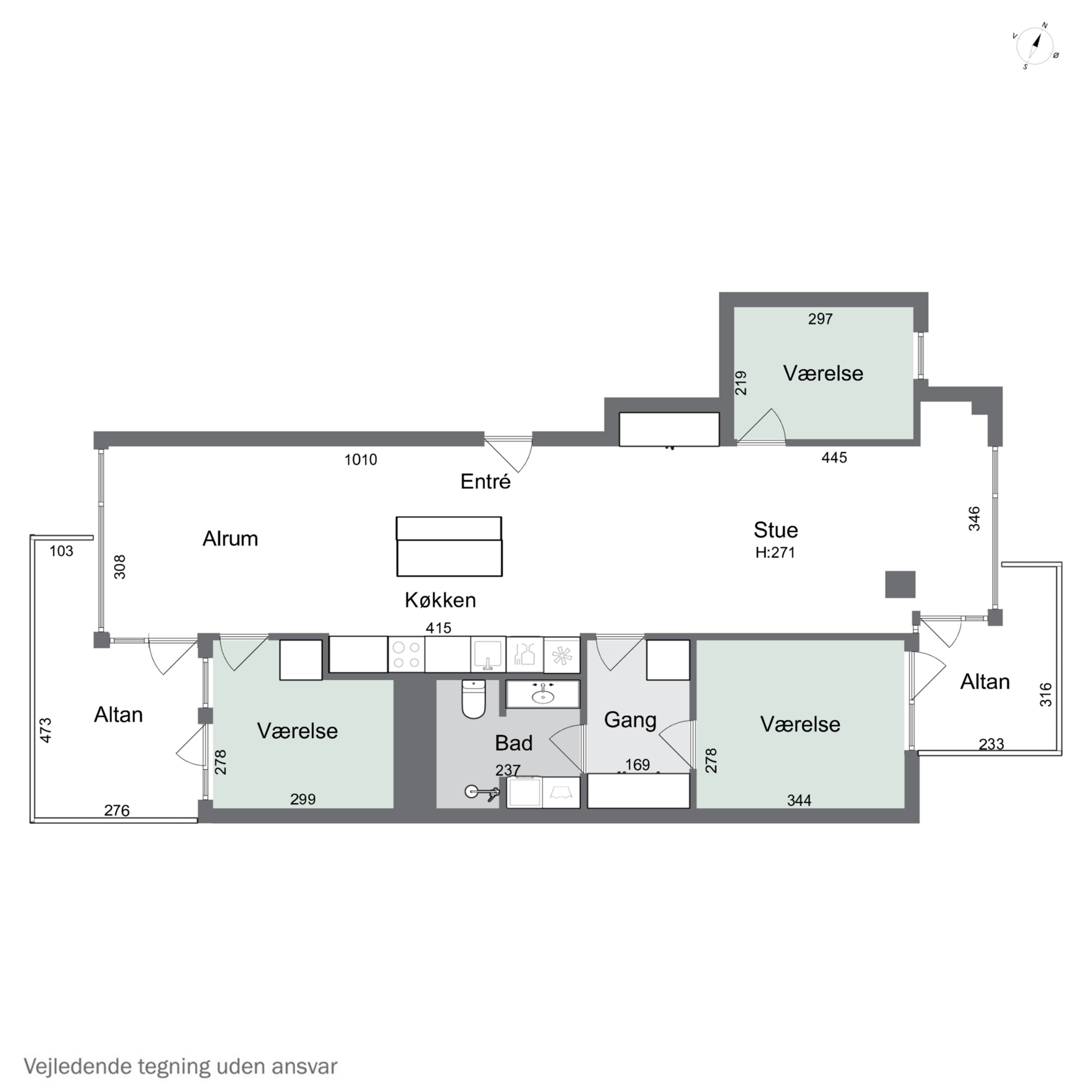 Plantegninger billede af Havneholmen 66, 1. th., 1561 København V