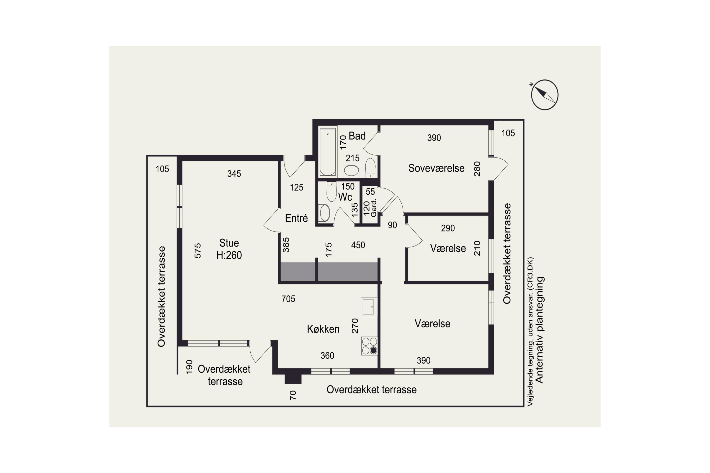 Plantegninger billede af Søborg Hovedgade 215, 4. t., 2860 Søborg