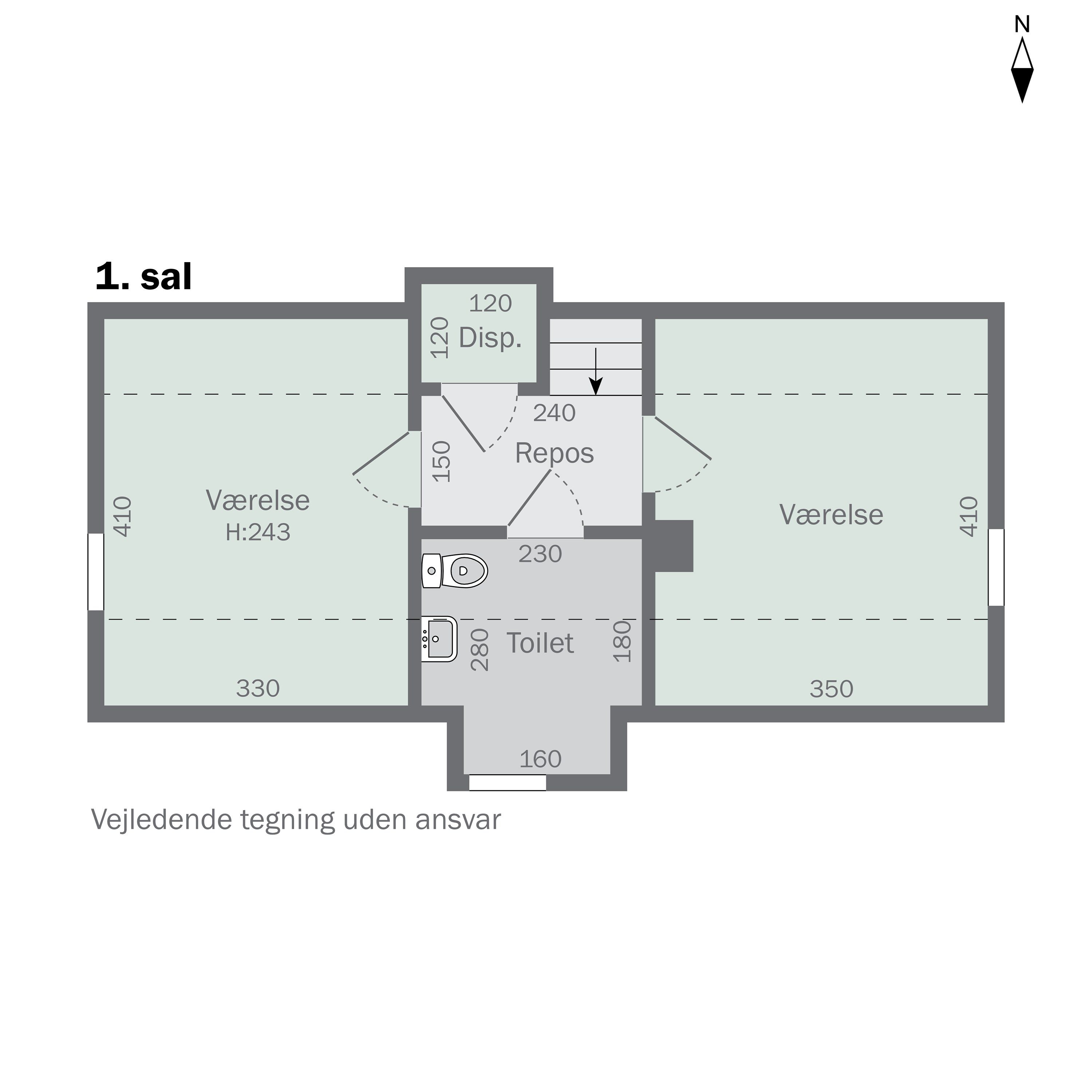 Plantegninger billede af Nørregade 91, 9870 Sindal