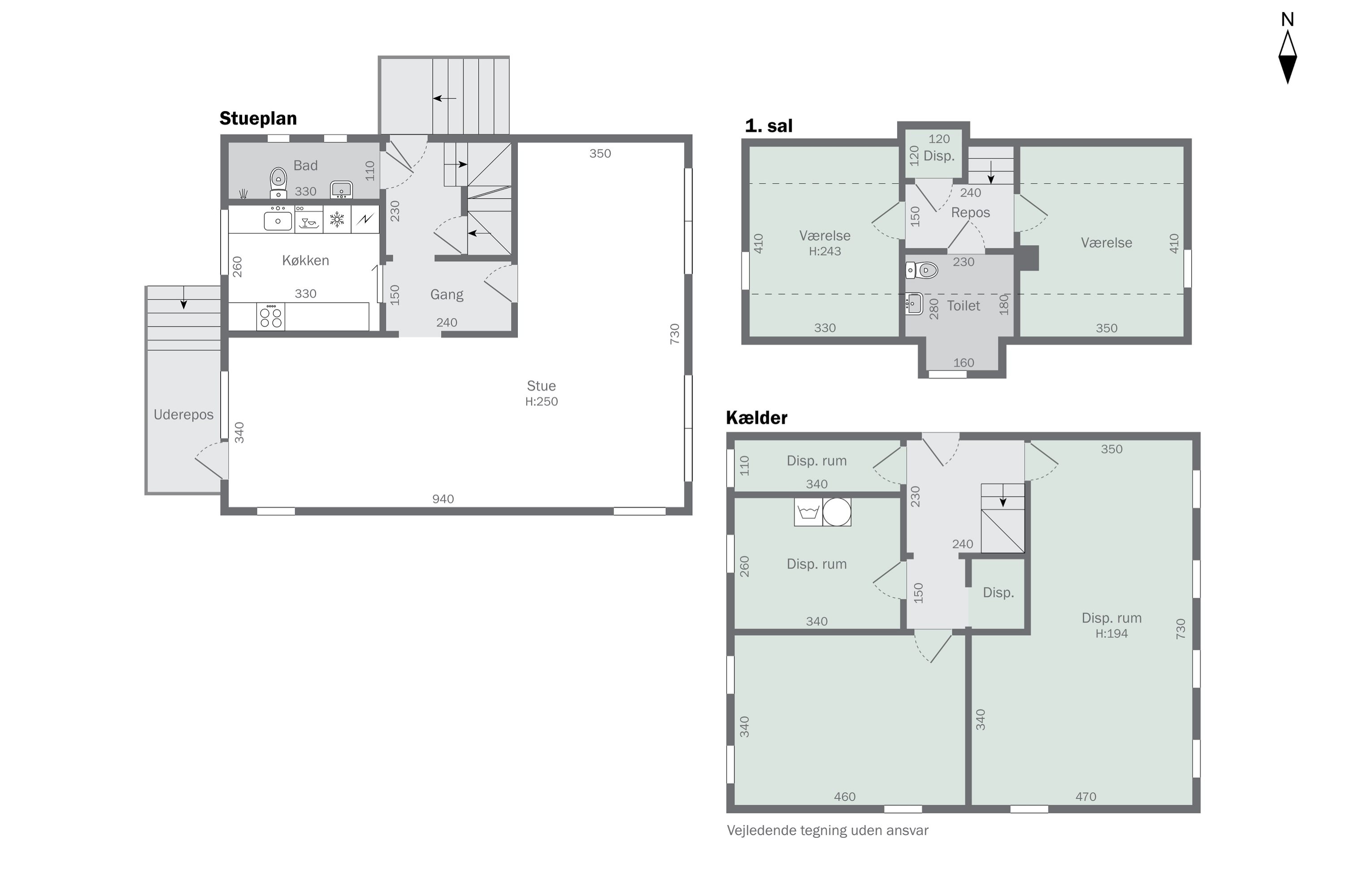 Plantegninger billede af Nørregade 91, 9870 Sindal