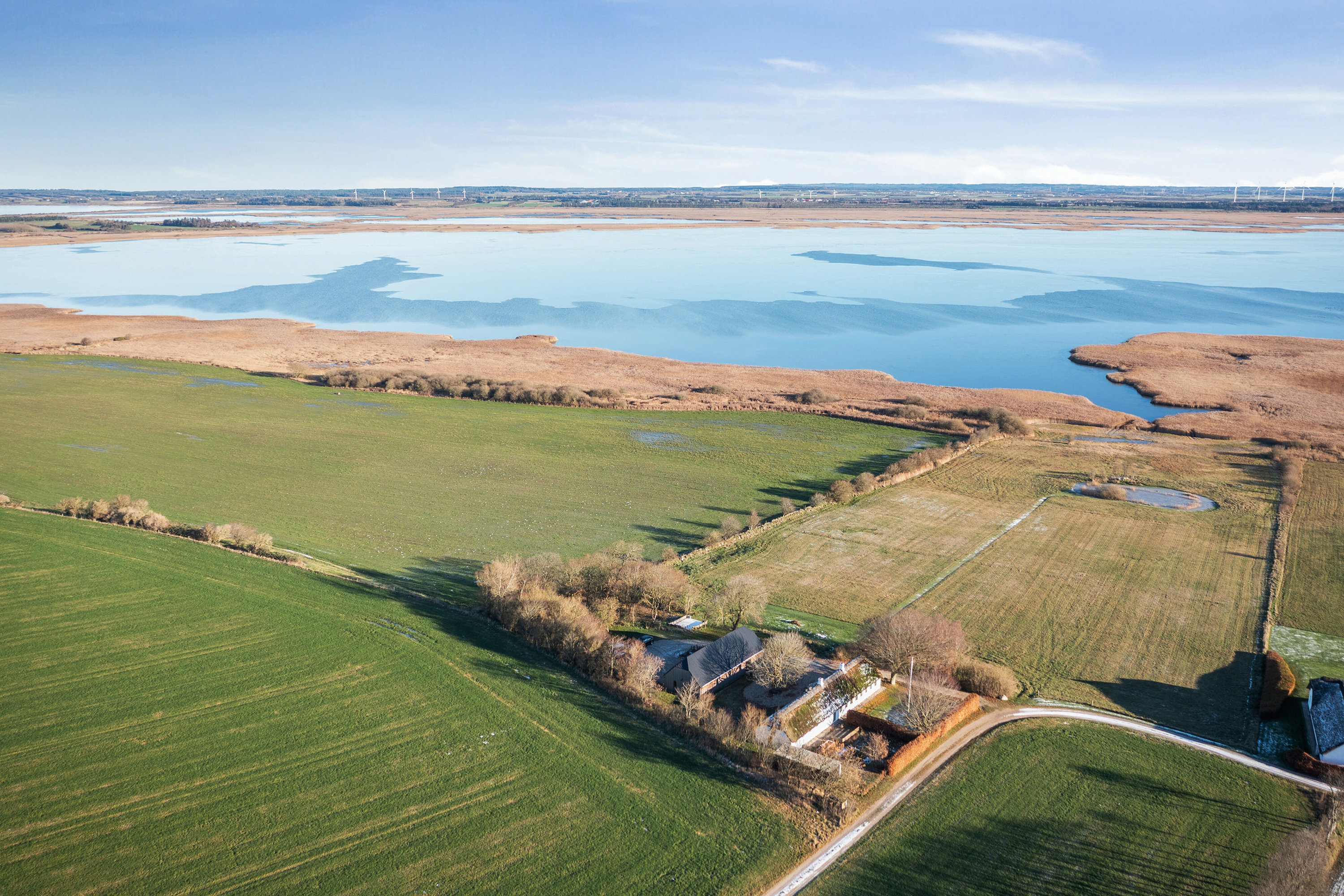 Fremhævet luftfoto billede i fuldskærmstilstand. Billede af Lyngevej 30, Lynge, 7741 Frøstrup