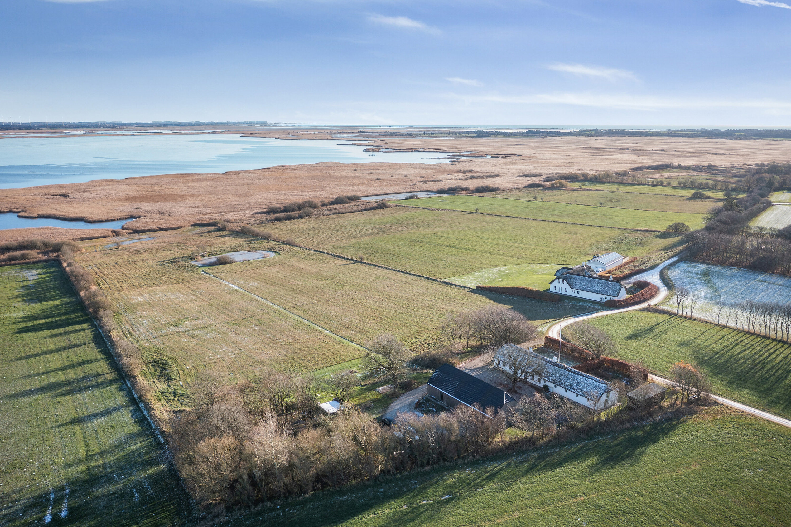 Fremhævet luftfoto billede i fuldskærmstilstand. Billede af Lyngevej 30, Lynge, 7741 Frøstrup