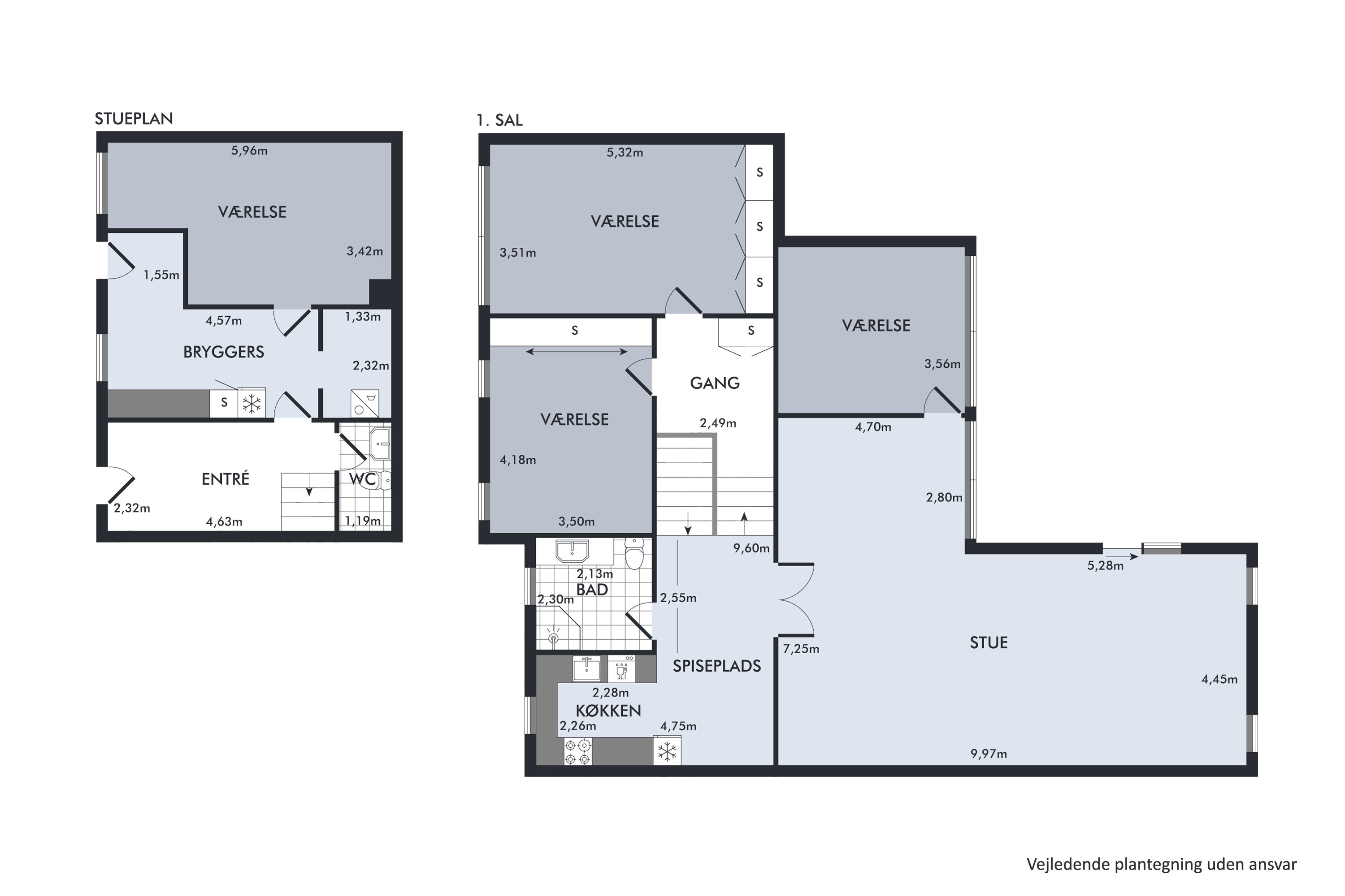 Plantegninger billede af Parkvej 7C, 8920 Randers NV