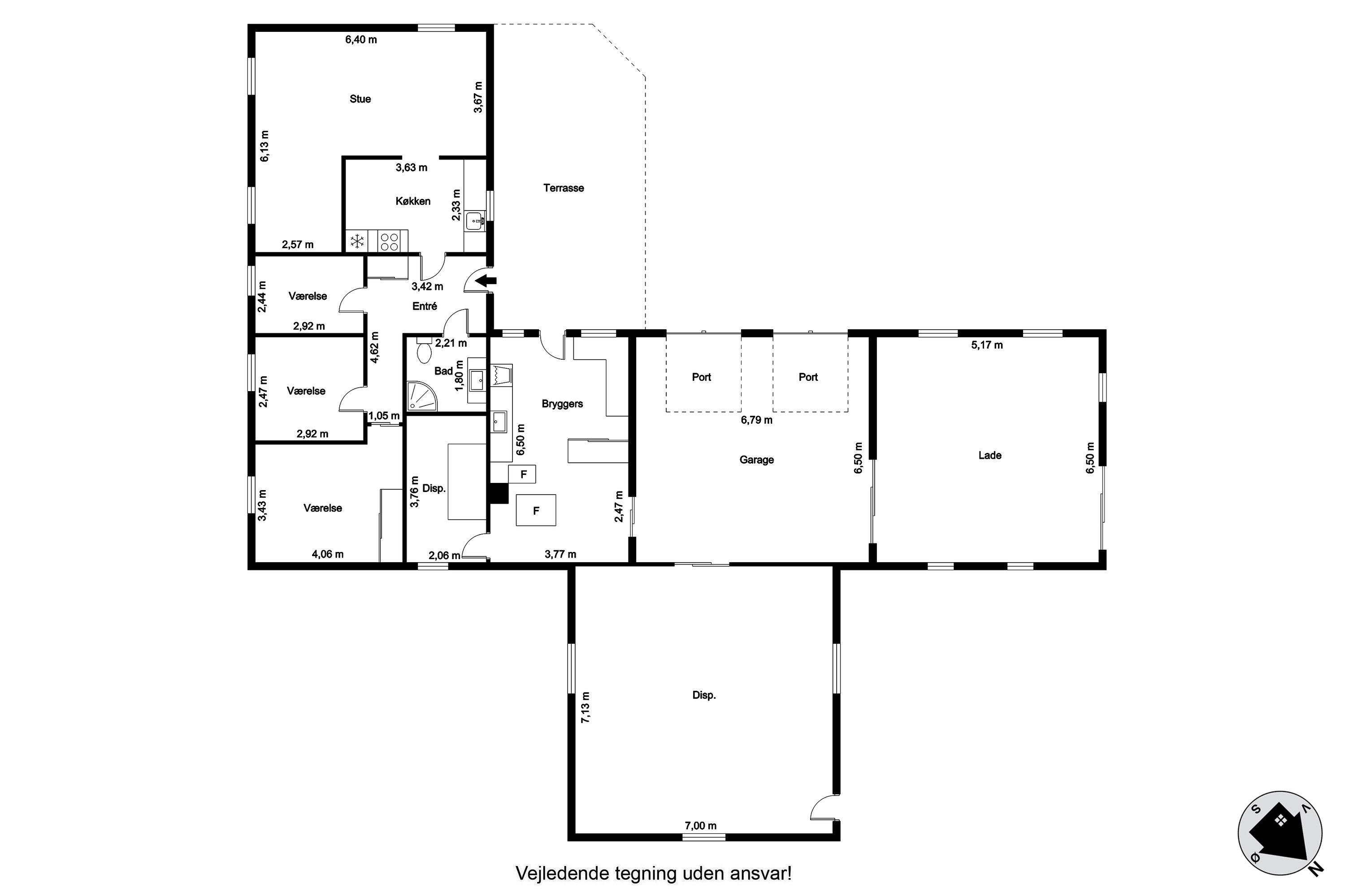 Plantegninger billede af Tanderupgårdsvej 132, Bejstrup, 9690 Fjerritslev