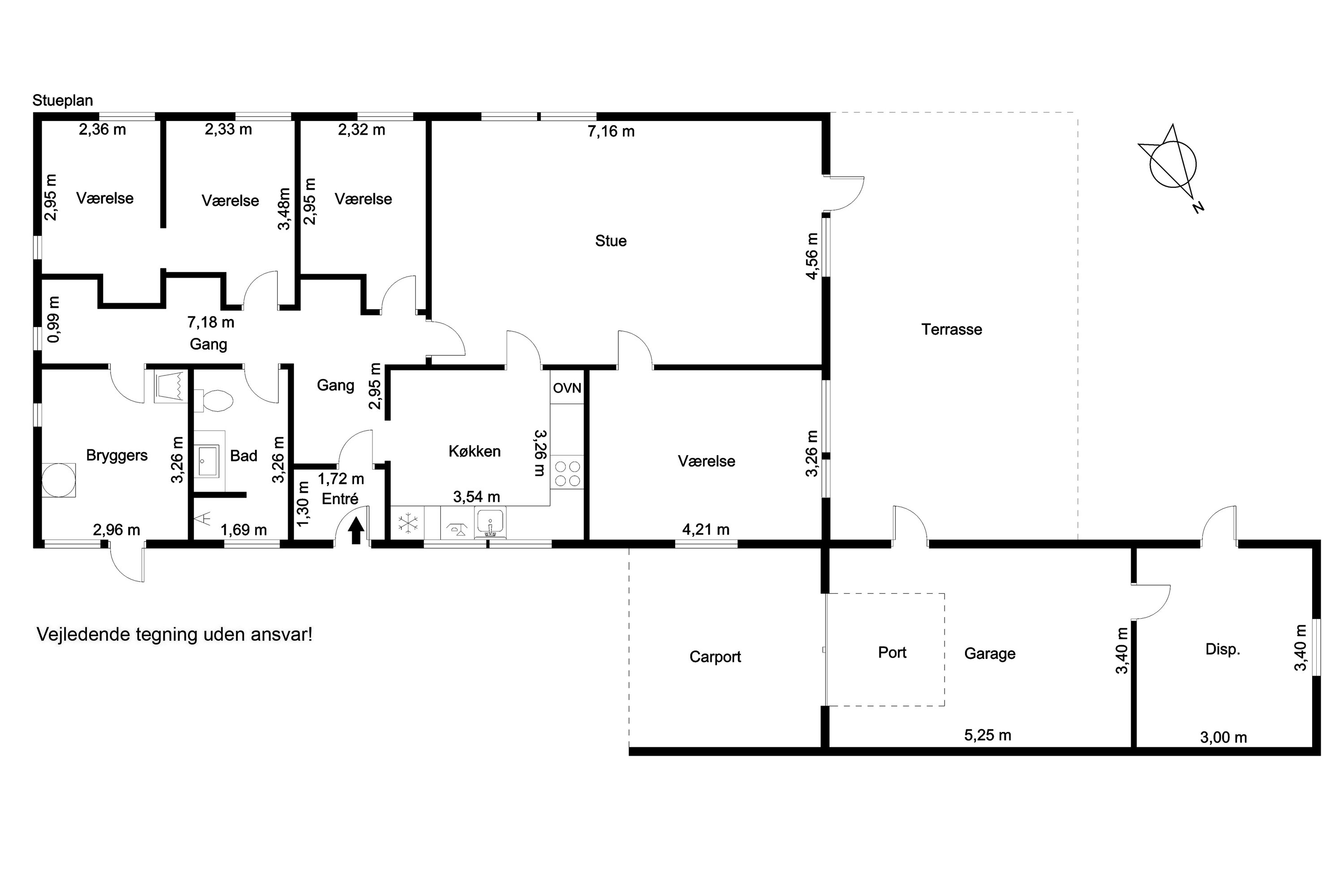 Plantegninger billede af Valmuemarken 14, 9690 Fjerritslev