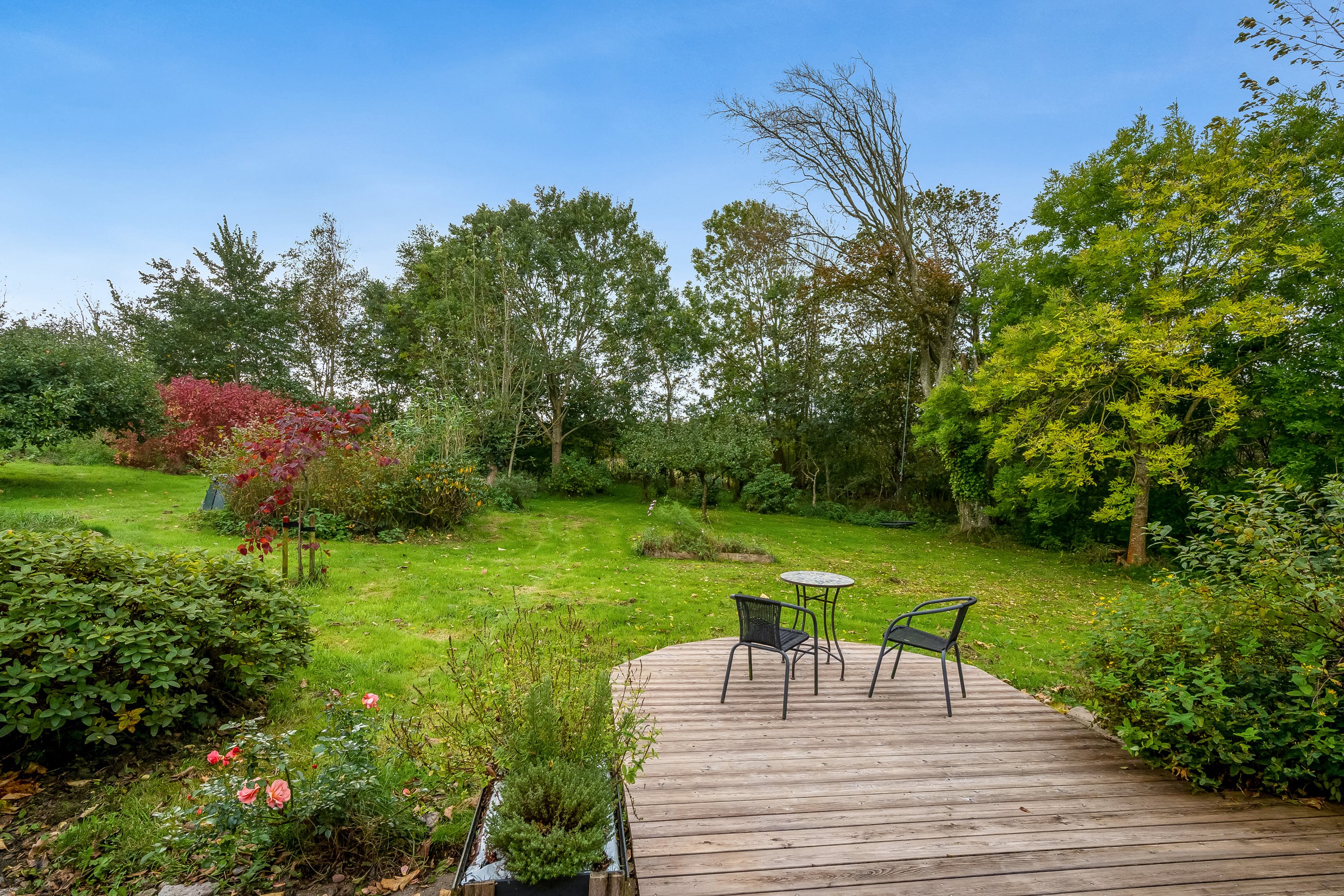 Fremhævet terrasse billede i fuldskærmstilstand. Billede af Torstedvej 96, 6980 Tim