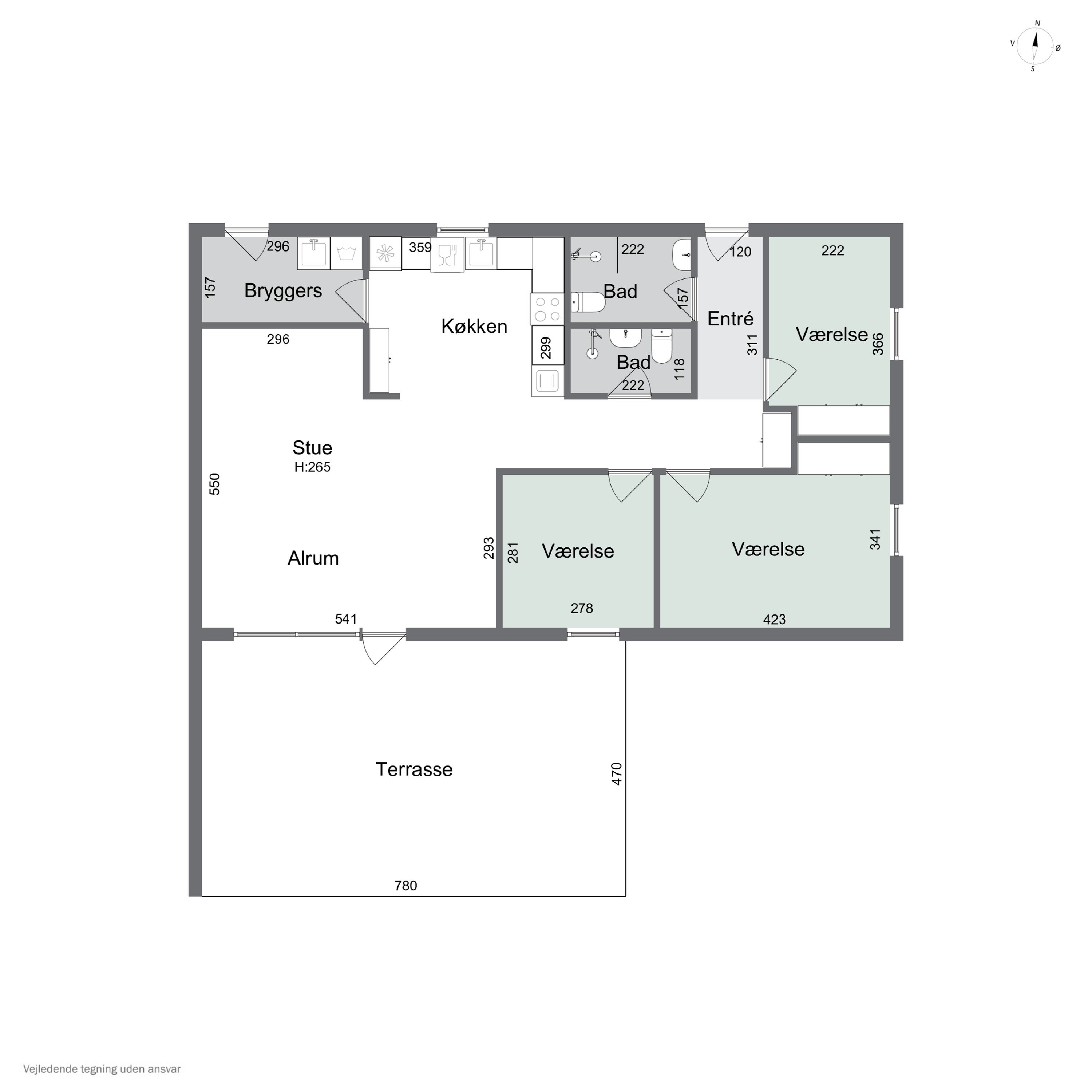 Plantegninger billede af Grambyvej 47B, 2610 Rødovre