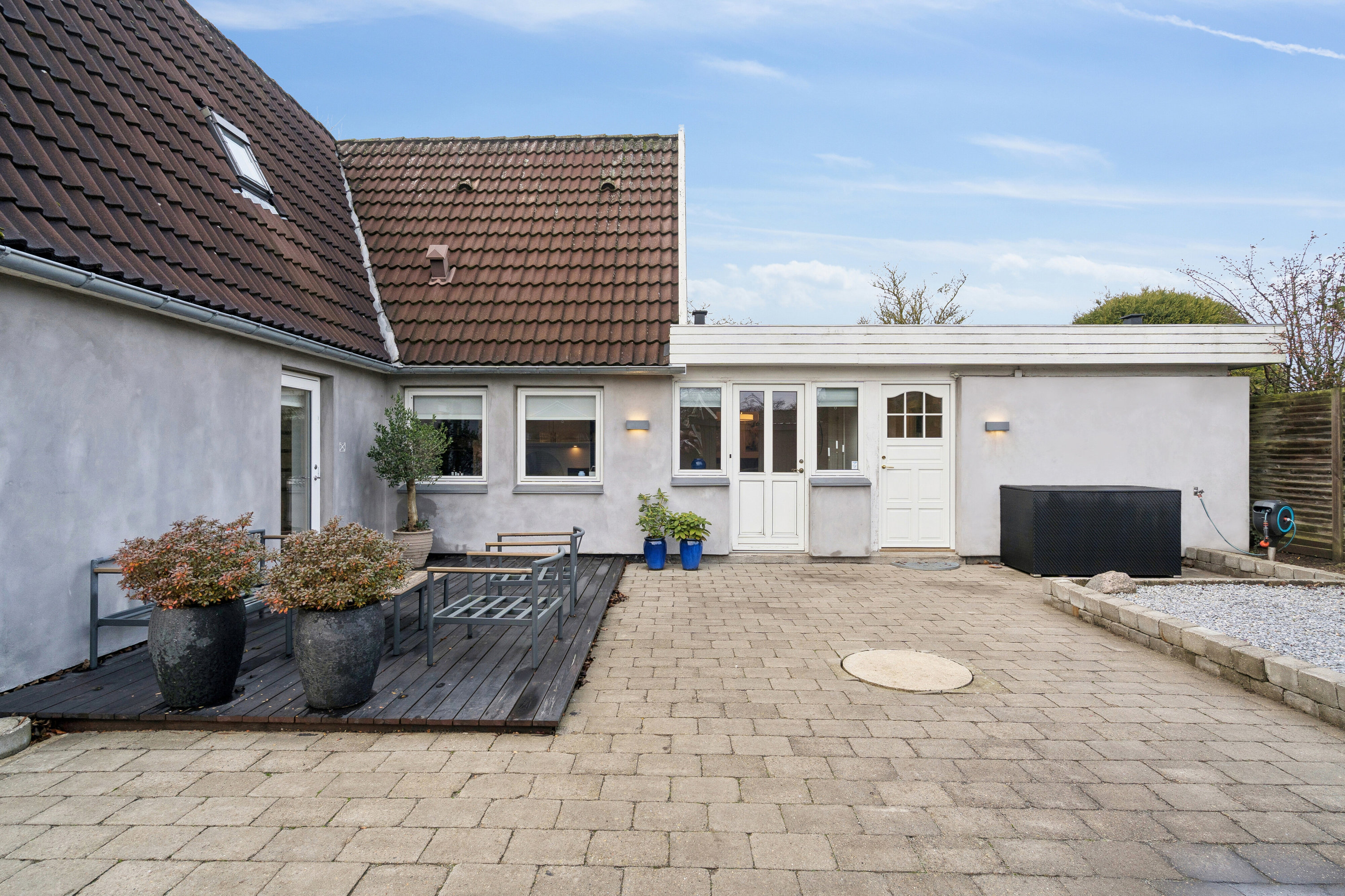 Fremhævet facade billede i fuldskærmstilstand. Billede af Sportoften 2B, Agedrup, 5320 Agedrup