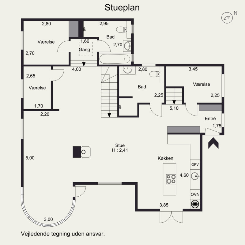 Plantegninger billede af Rønnebækengen 1, 2660 Brøndby Strand