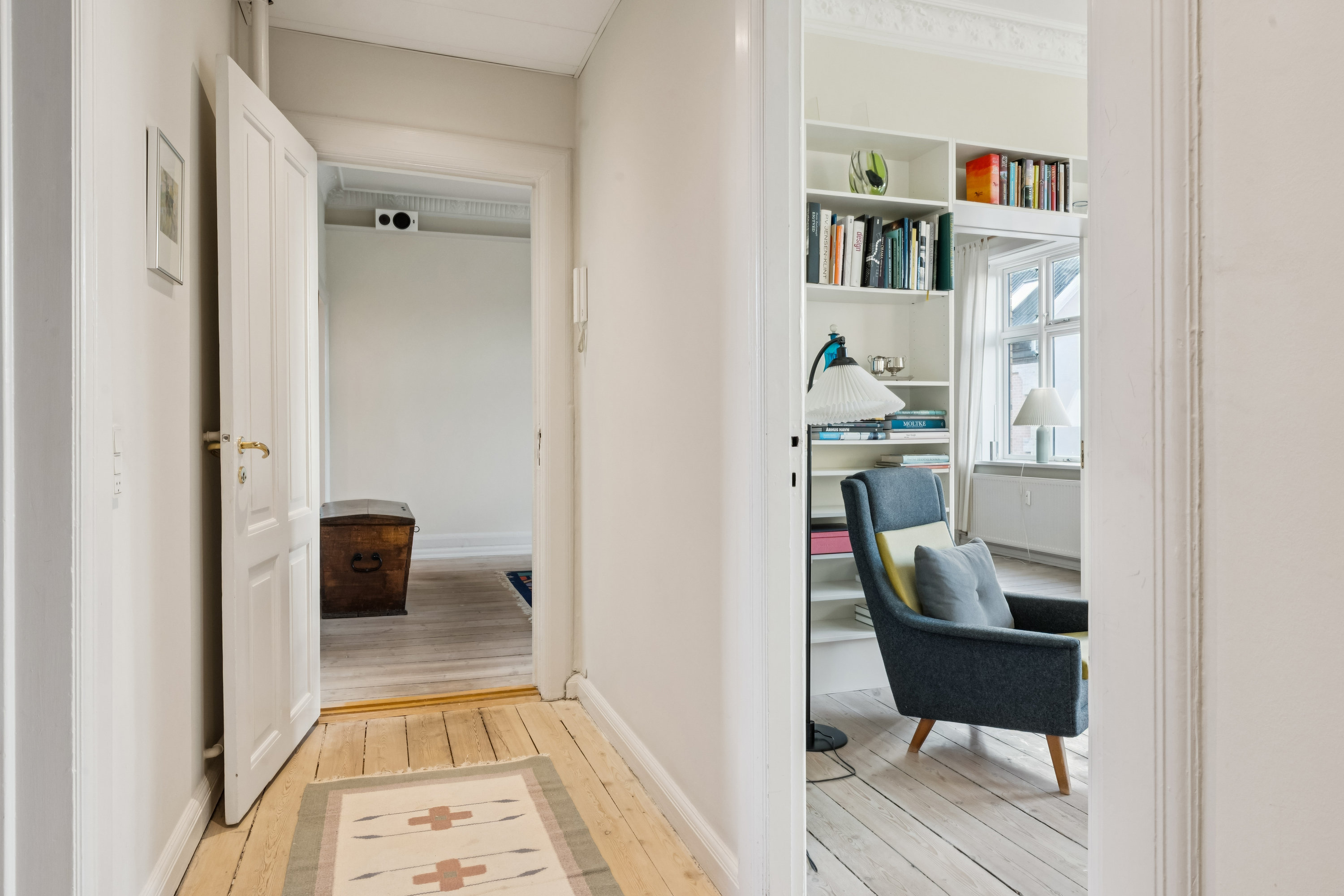 Fremhævet gang billede i fuldskærmstilstand. Billede af Nørregade 19, 2. tv., 9000 Aalborg