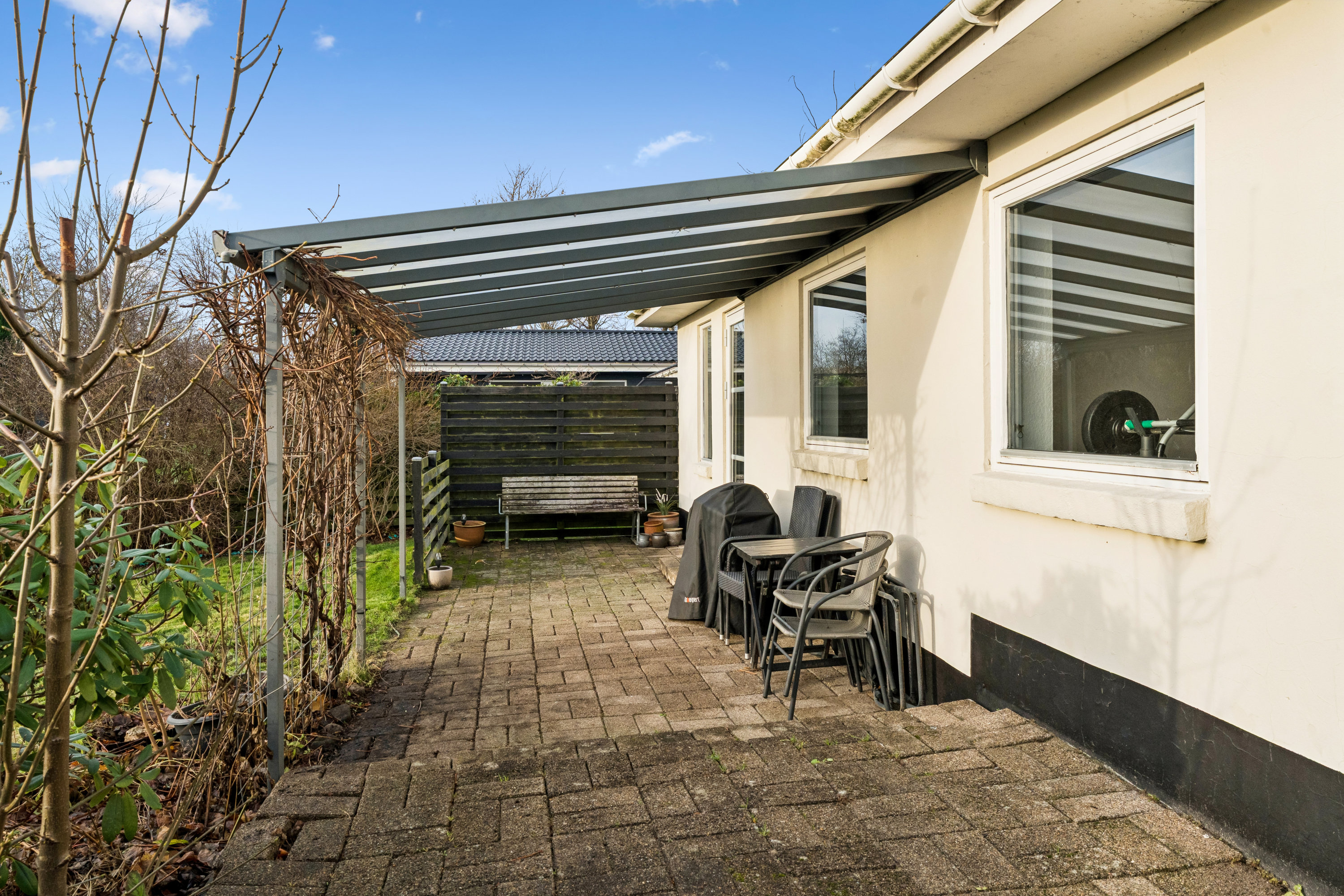 Fremhævet terrasse billede i fuldskærmstilstand. Billede af Hæsumvej 37, 9530 Støvring