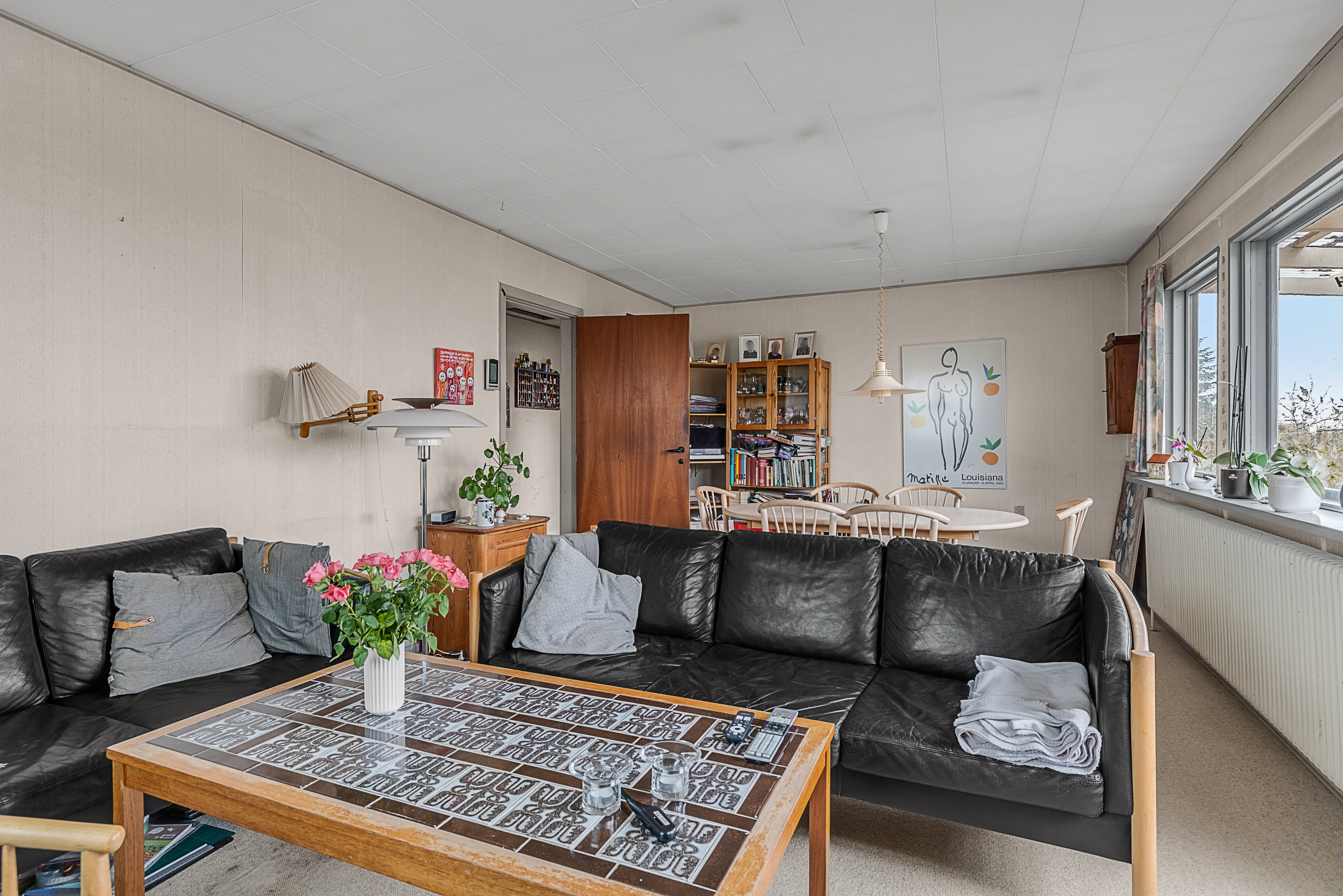 Fremhævet stue billede i fuldskærmstilstand. Billede af Brevikvej 11, Faaborg, 5600 Faaborg