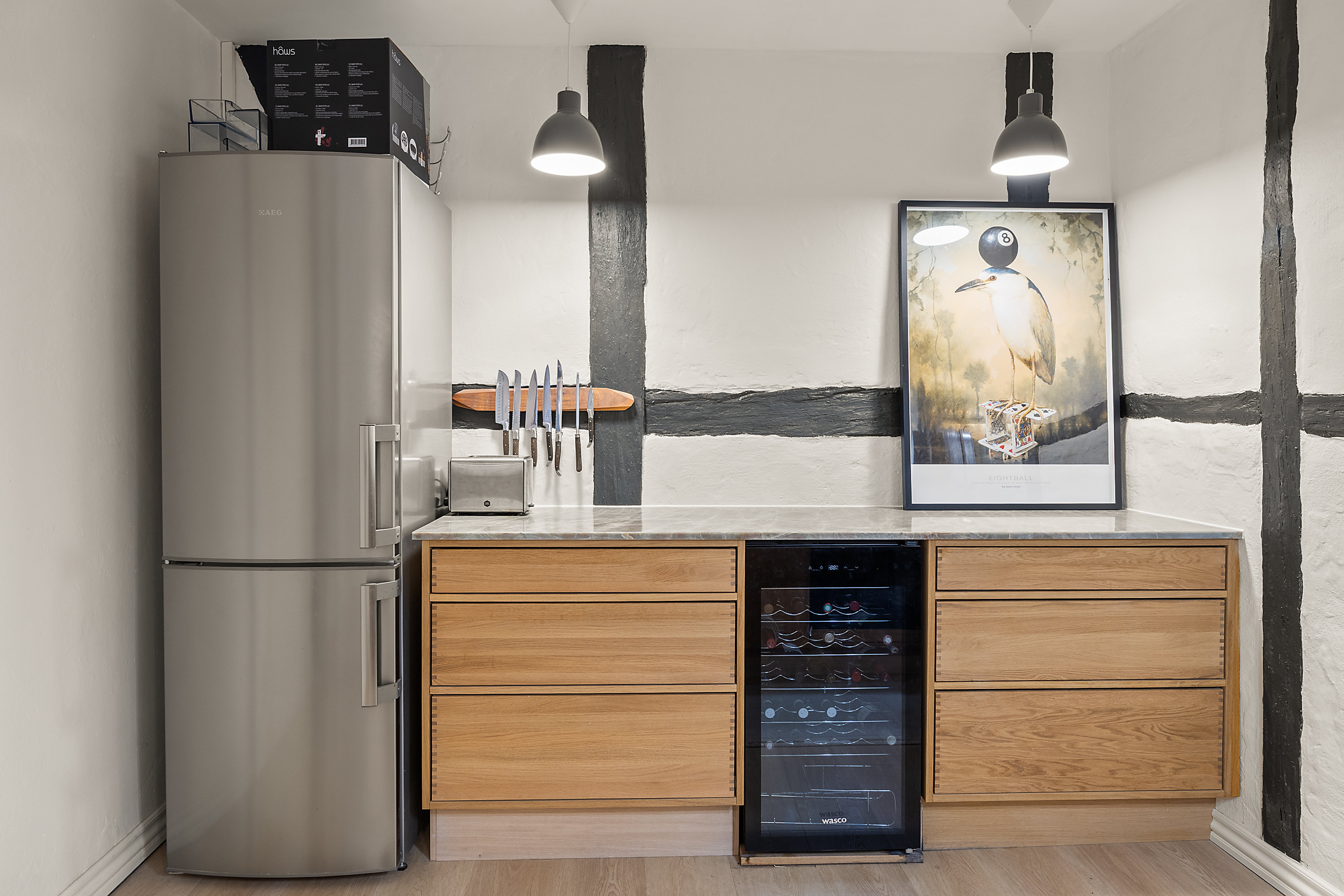 Fremhævet køkken billede i fuldskærmstilstand. Billede af Gammel Mønt 19, 1., 1117 København K