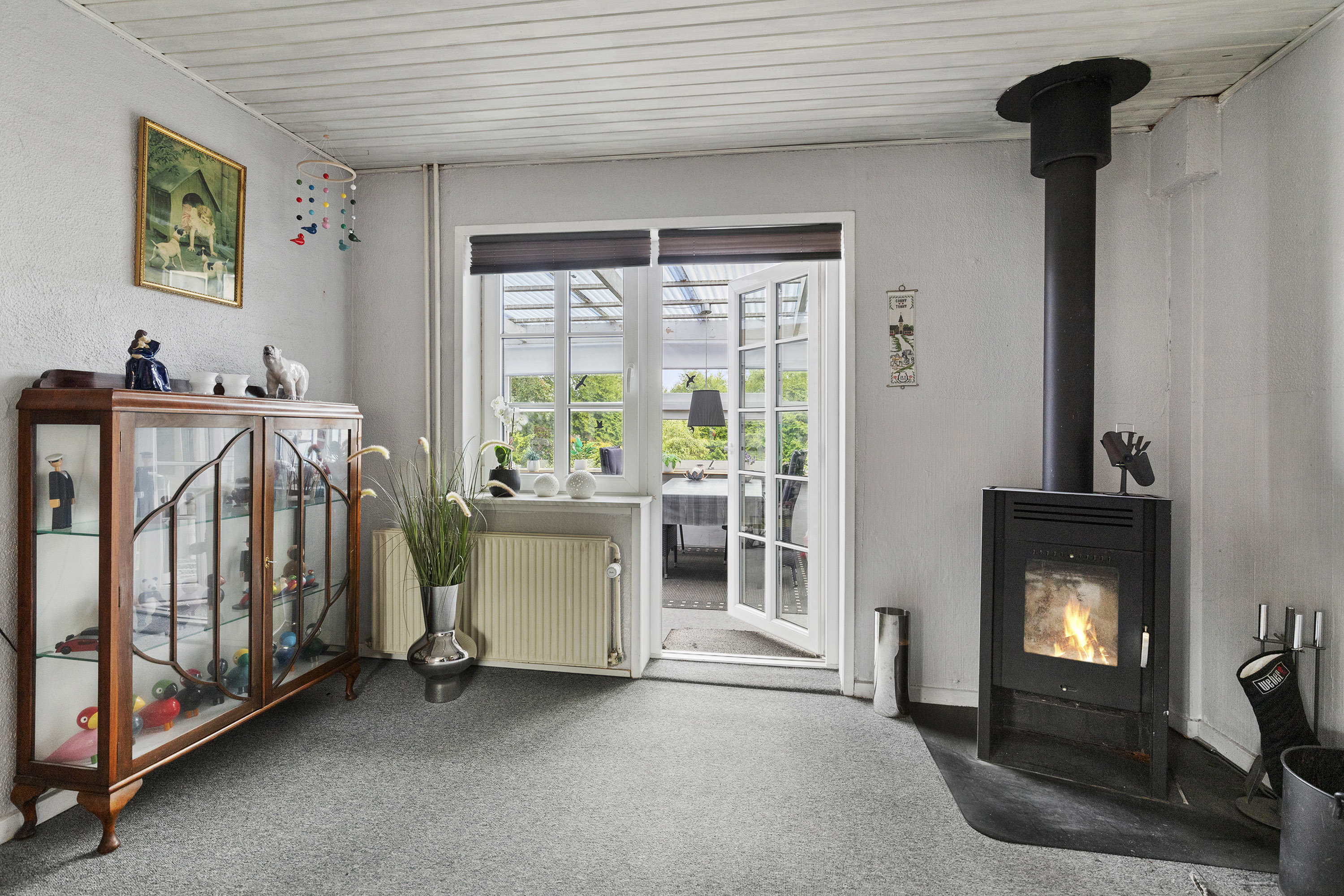 Fremhævet stue billede i fuldskærmstilstand. Billede af Oddevej 53, Klim, 9690 Fjerritslev