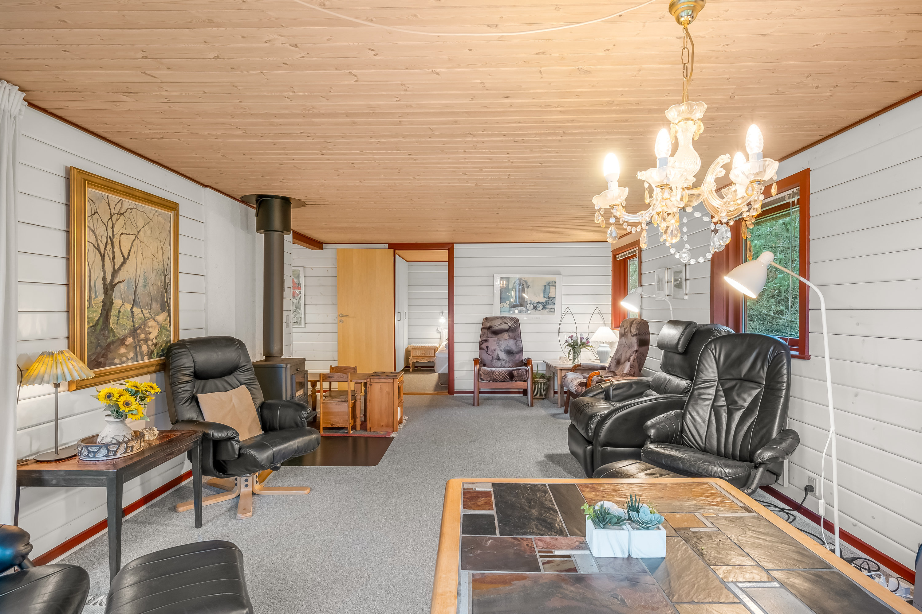 Fremhævet stue billede i fuldskærmstilstand. Billede af Ringvejen 77, Bolilmark, 6792 Rømø