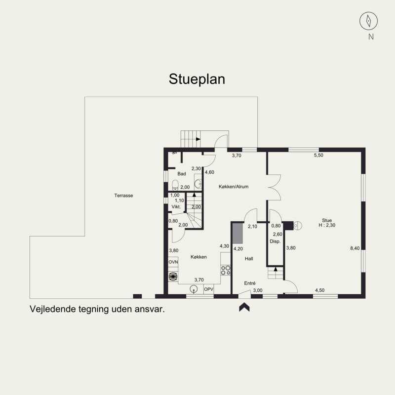 Plantegninger billede af Kirkeforte 8, Hammelev, 6500 Vojens