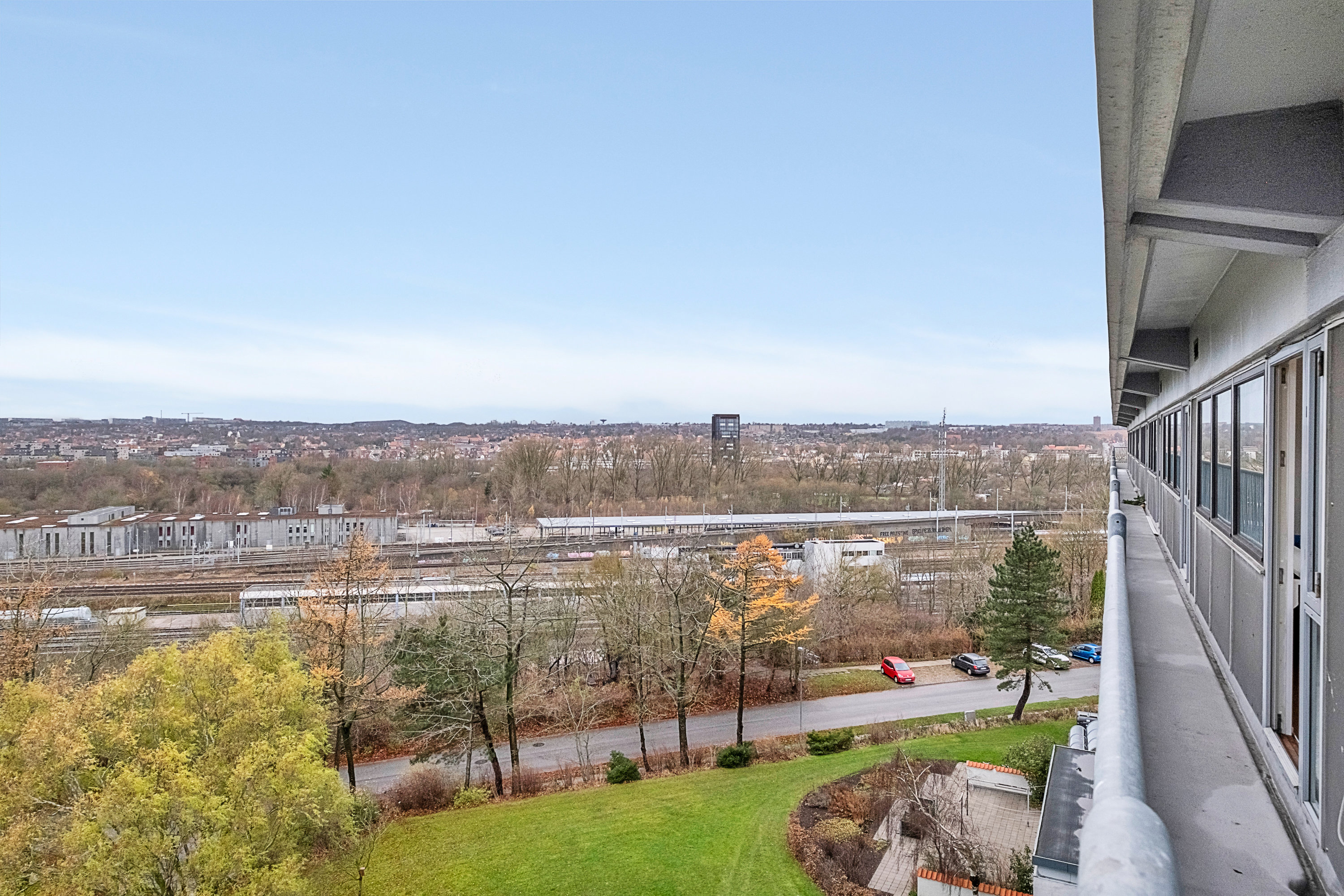 Fremhævet svalegang billede i fuldskærmstilstand. Billede af Augustenborggade 21A, 6. mf., 8000 Aarhus C