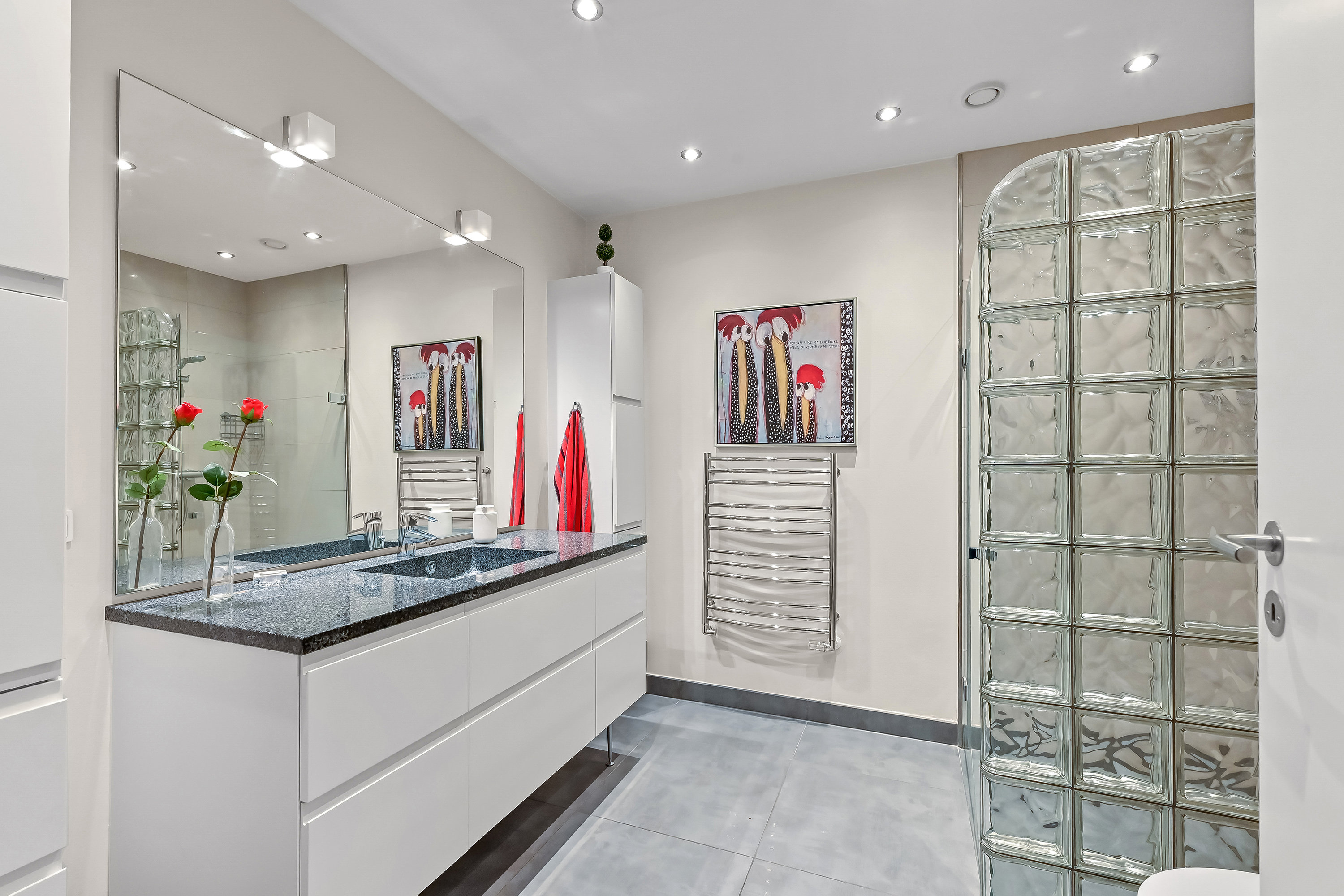 Fremhævet badeværelse billede i fuldskærmstilstand. Billede af Grøndahlsvej 25, 4. 3., 7400 Herning