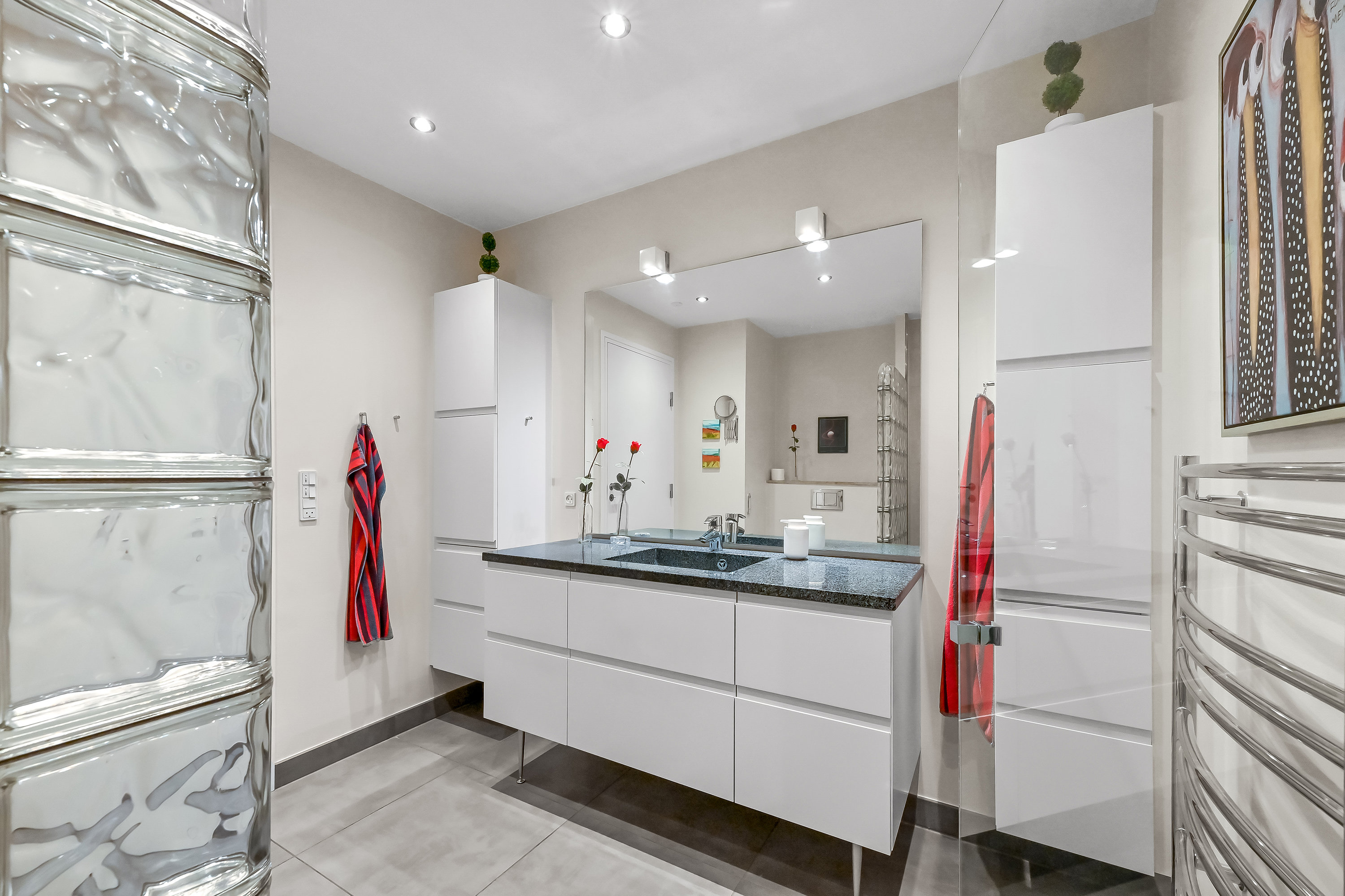 Fremhævet badeværelse billede i fuldskærmstilstand. Billede af Grøndahlsvej 25, 4. 3., 7400 Herning