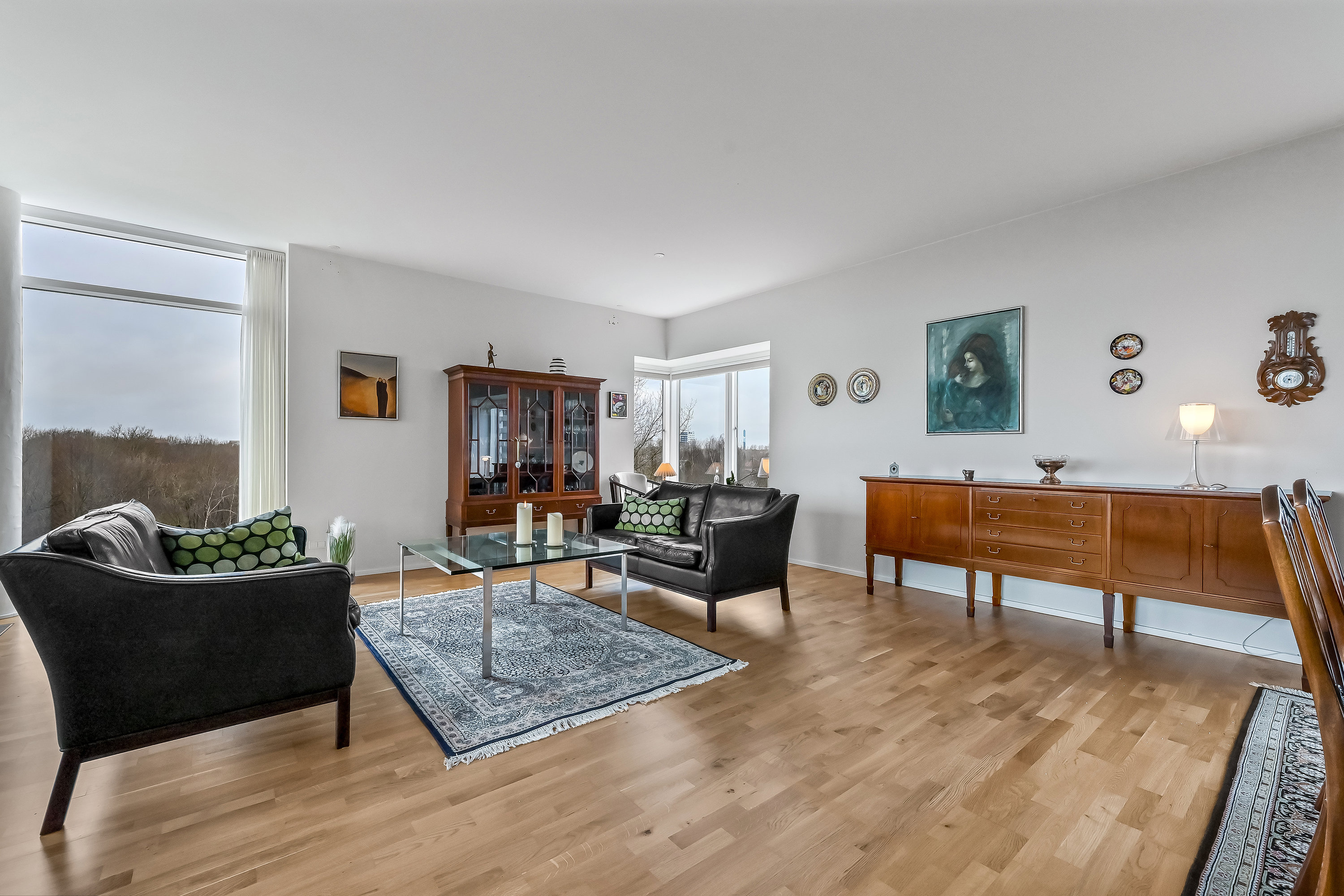 Fremhævet stue billede i fuldskærmstilstand. Billede af Grøndahlsvej 25, 4. 3., 7400 Herning