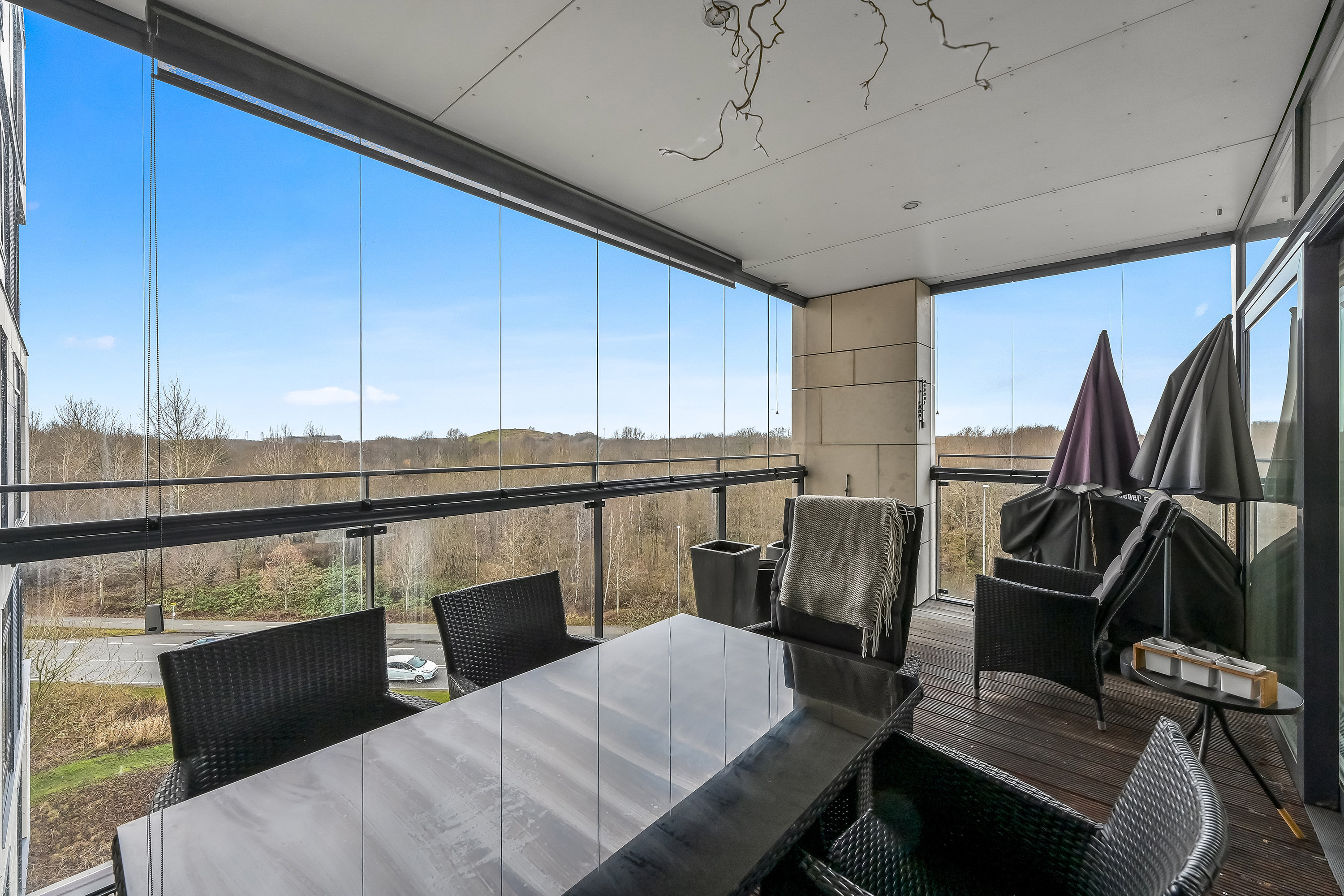 Fremhævet altan billede i fuldskærmstilstand. Billede af Grøndahlsvej 25, 4. 3., 7400 Herning