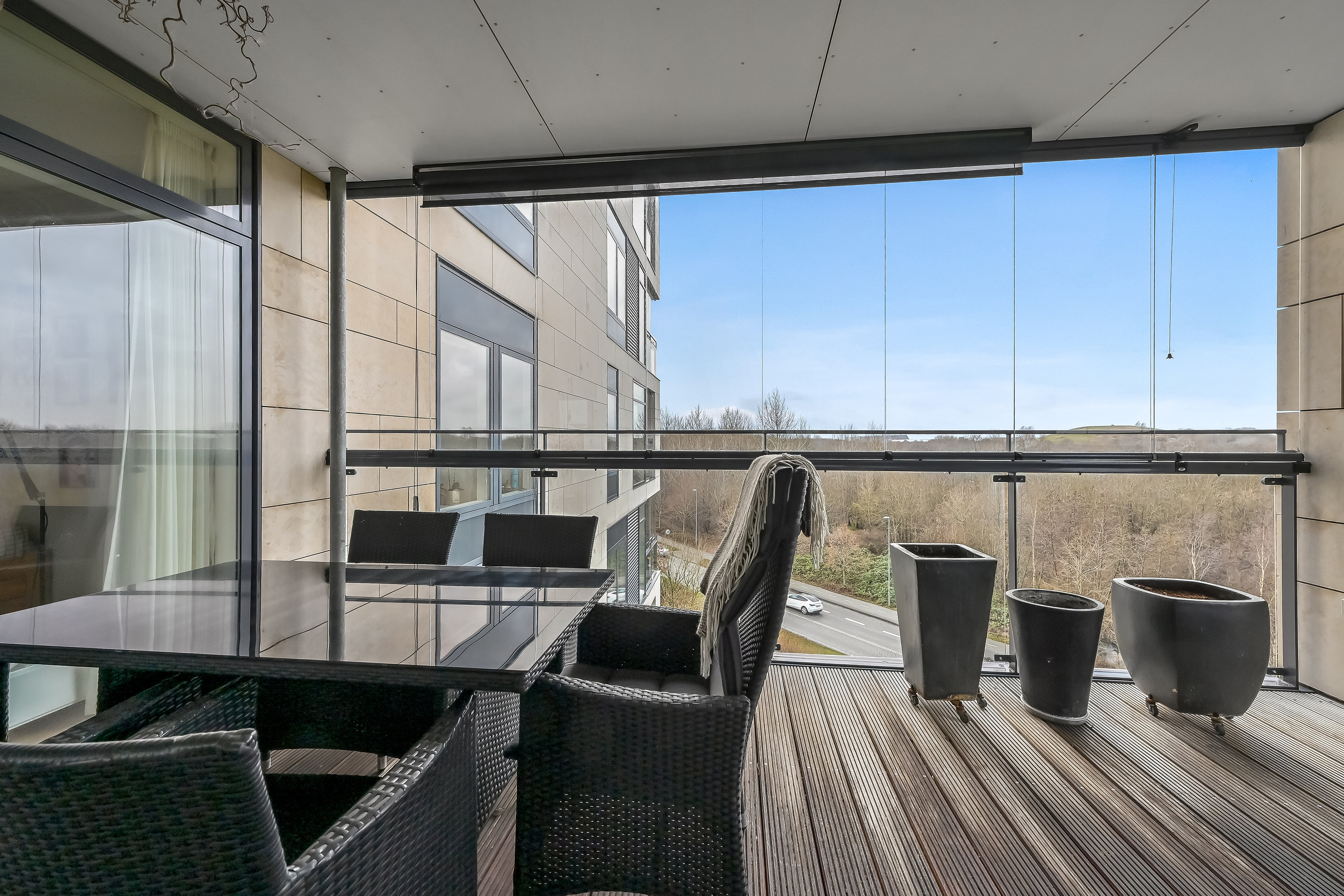 Fremhævet altan billede i fuldskærmstilstand. Billede af Grøndahlsvej 25, 4. 3., 7400 Herning