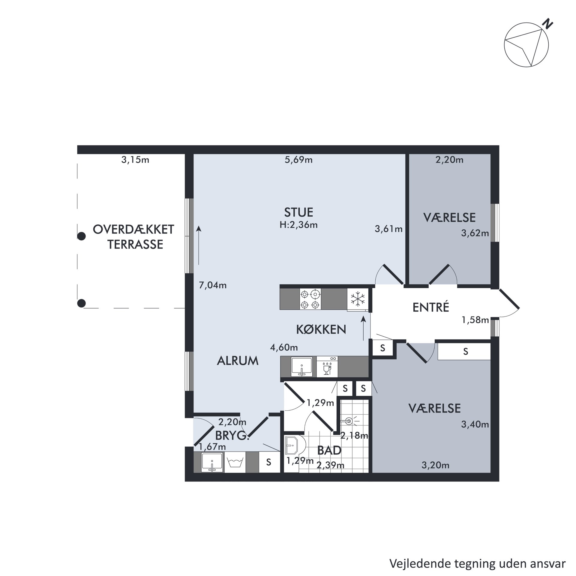Plantegninger billede af Egå Strandvej 2H, 8250 Egå
