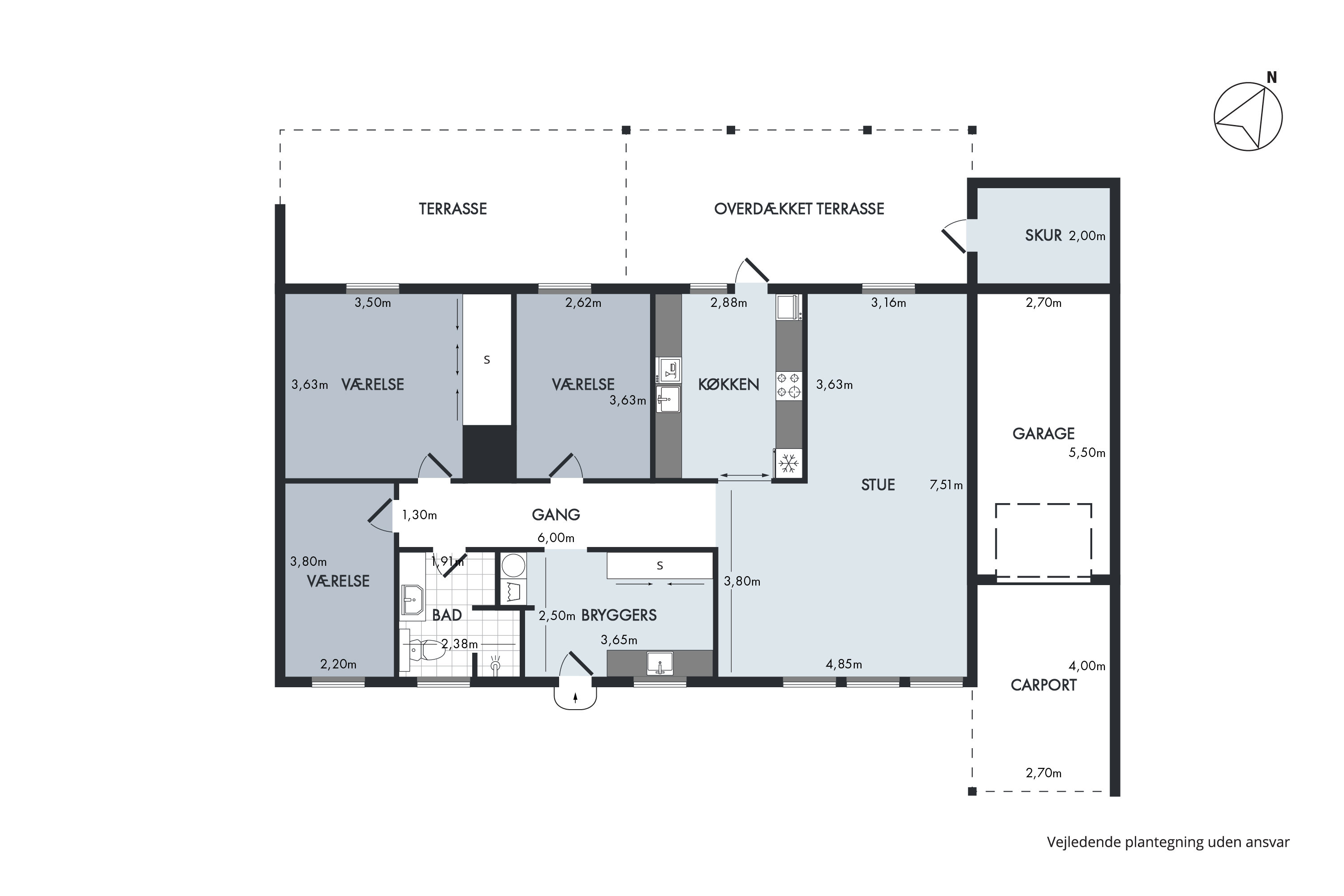 Plantegninger billede af Rypevej 11, 9640 Farsø