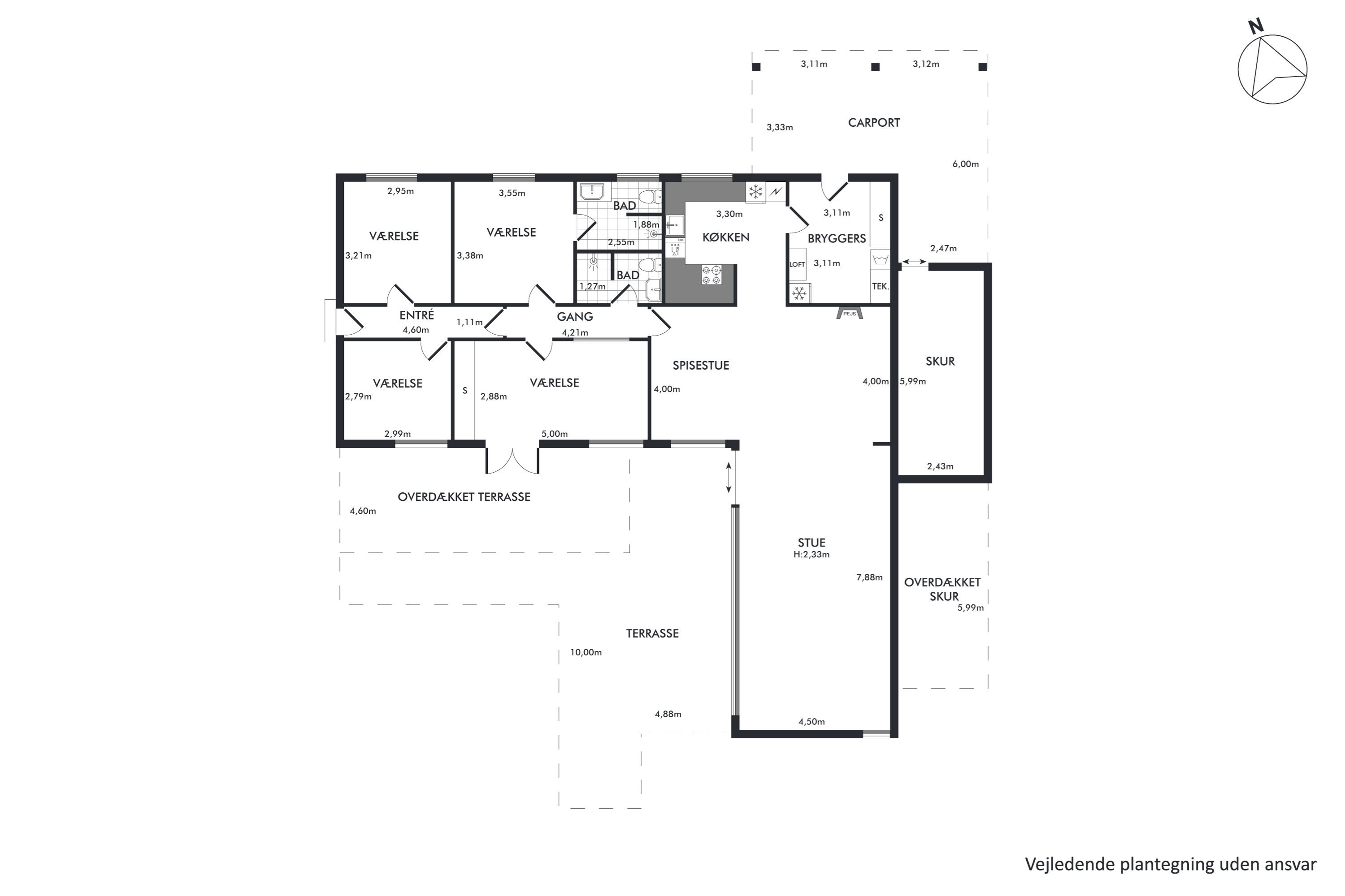 Plantegninger billede af Krogager 3, 2670 Greve