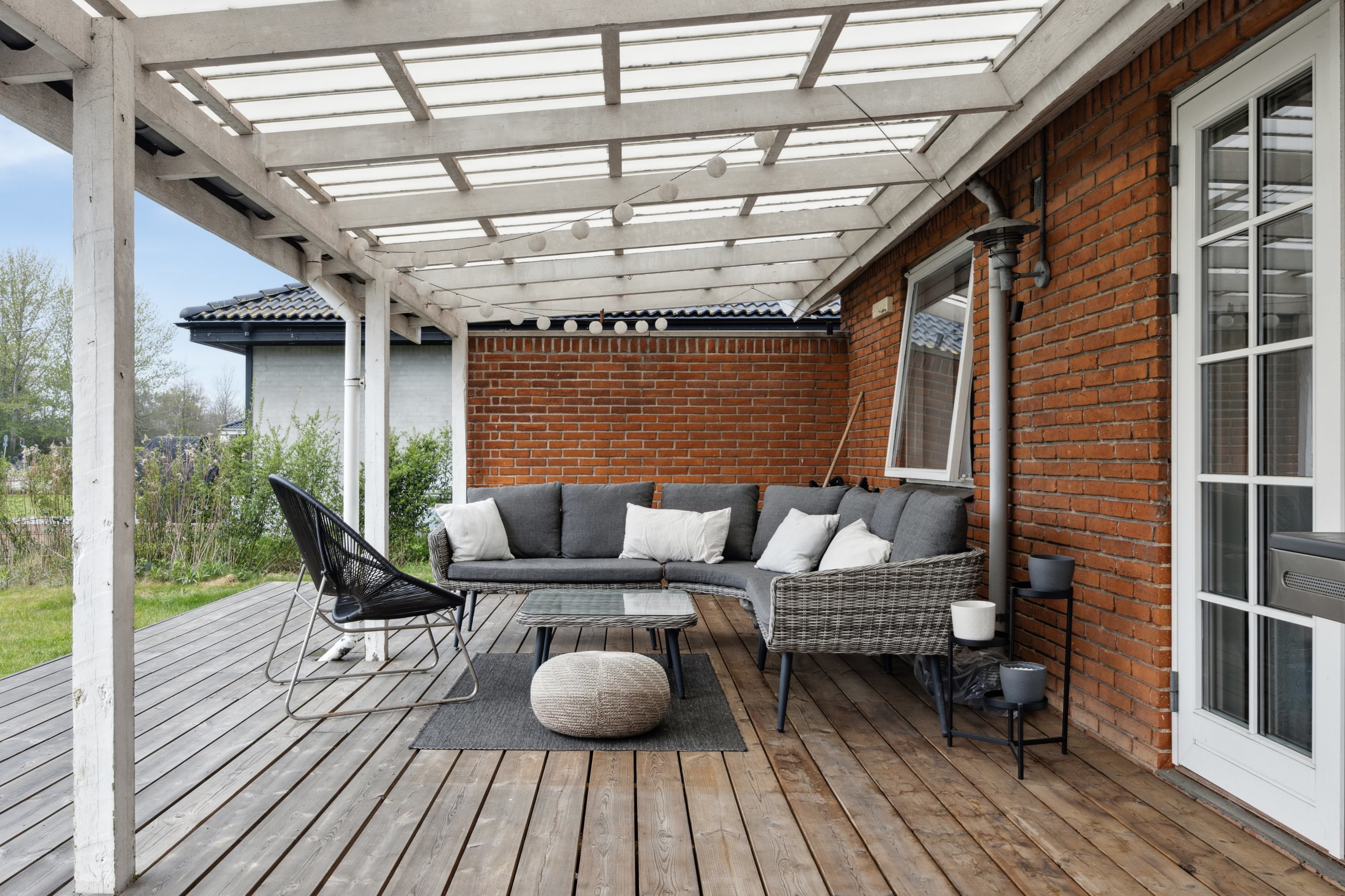 Fremhævet terrasse billede i fuldskærmstilstand. Billede af Krogager 3, 2670 Greve