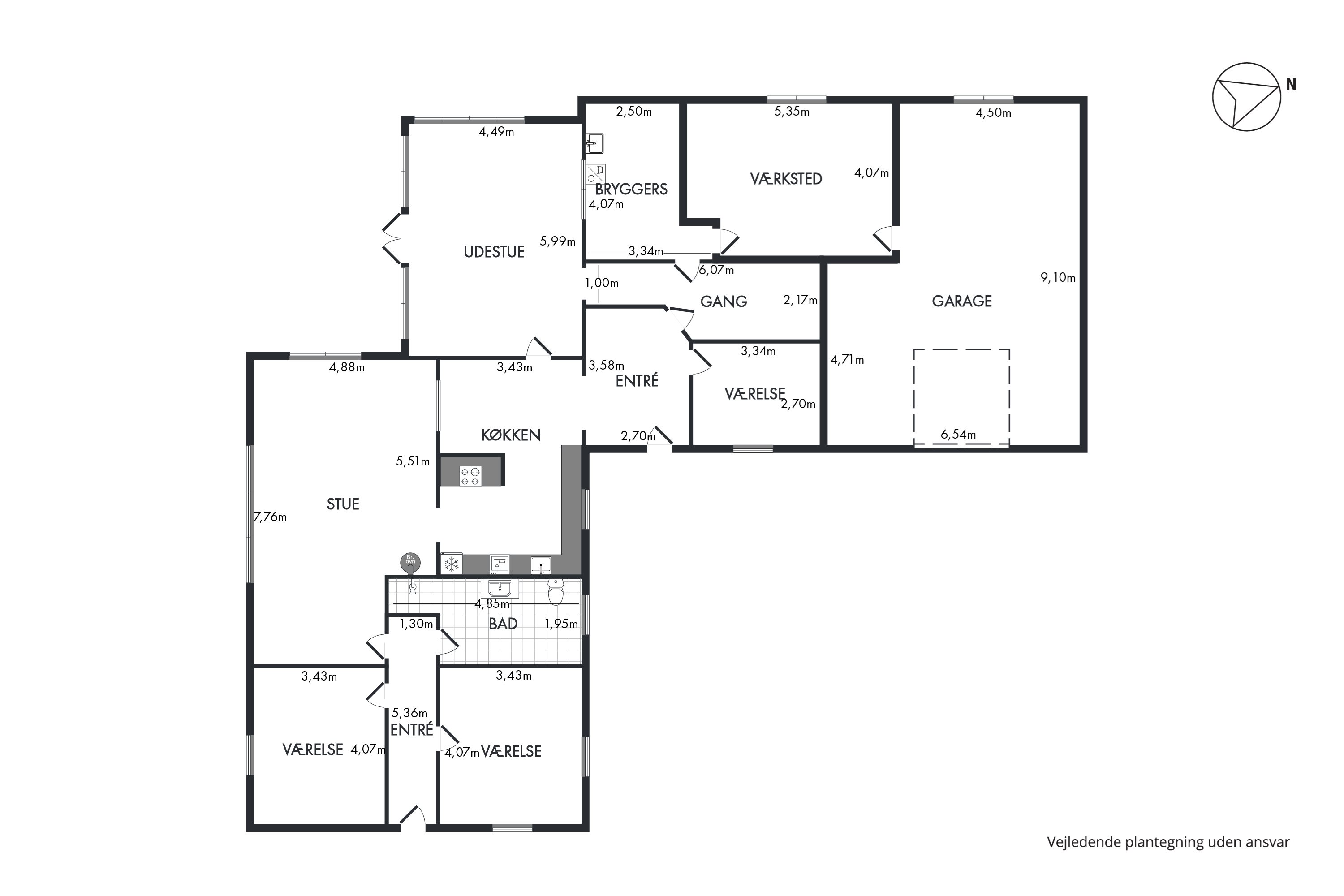 Plantegninger billede af Gøttrupvej 349, Gøttrup, 9690 Fjerritslev