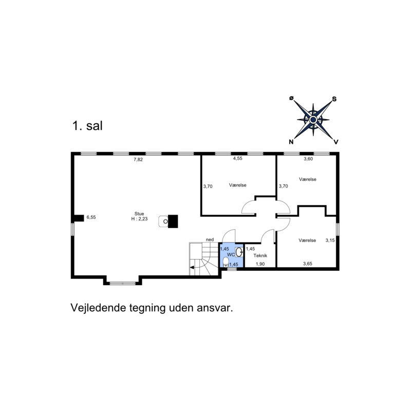 Plantegninger billede af Skagen Landevej 221, Bjergby, 9800 Hjørring