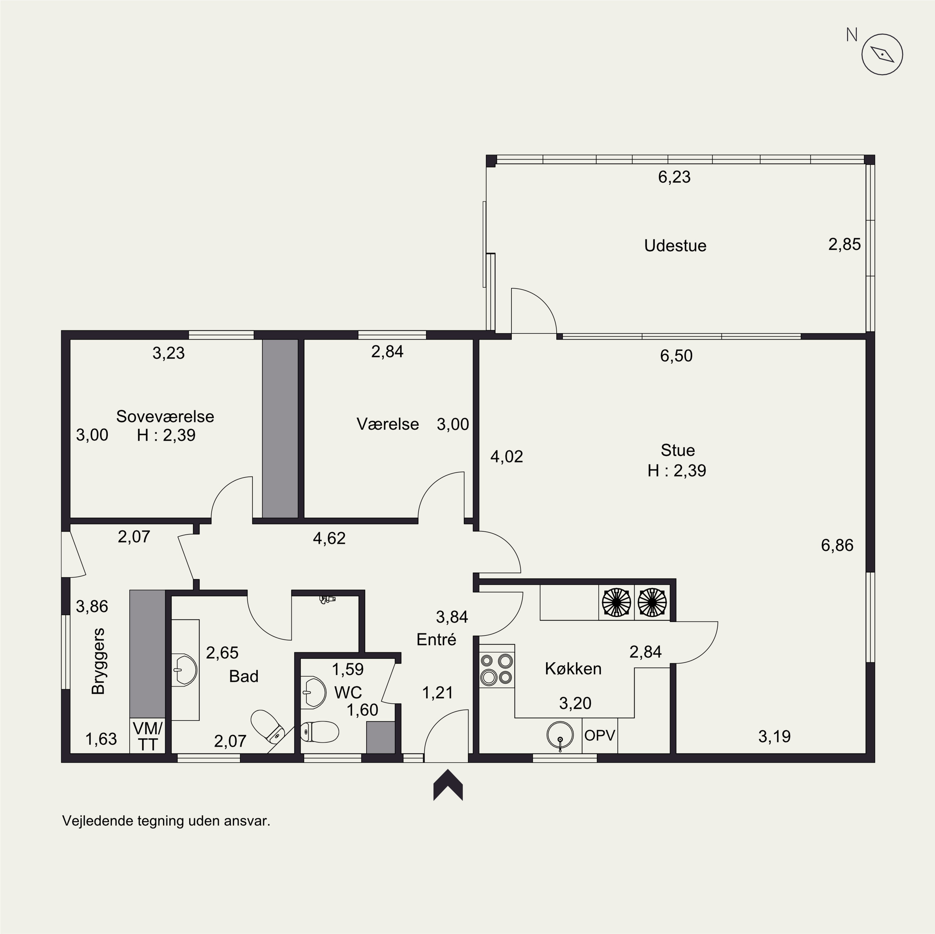 Plantegninger billede af Stormgade 1B, 6800 Varde