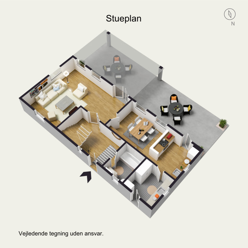 Plantegninger billede af Engvej 9D, 2625 Vallensbæk