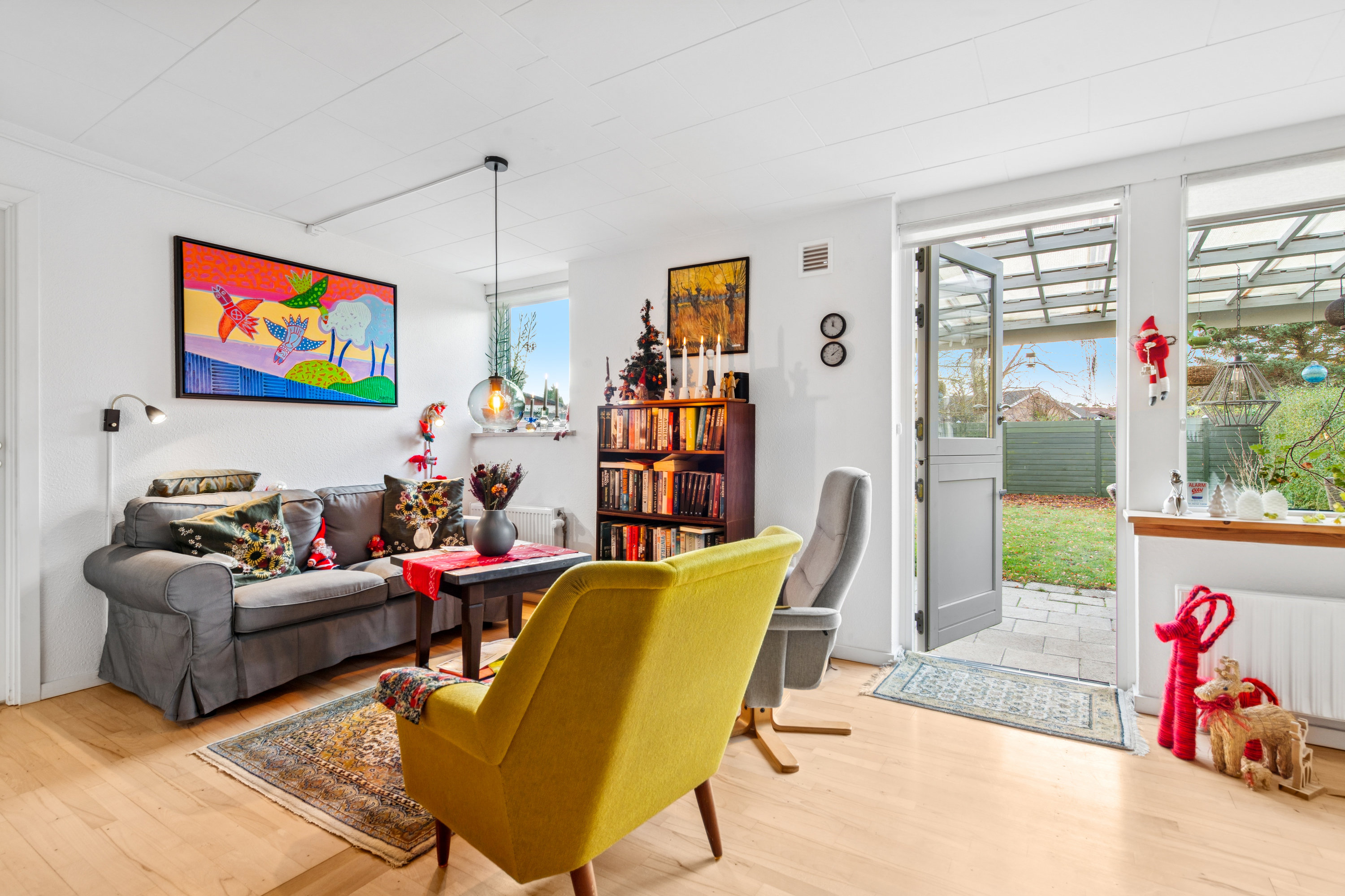 Fremhævet stue billede i fuldskærmstilstand. Billede af Krogårdsvej 160, 2670 Greve